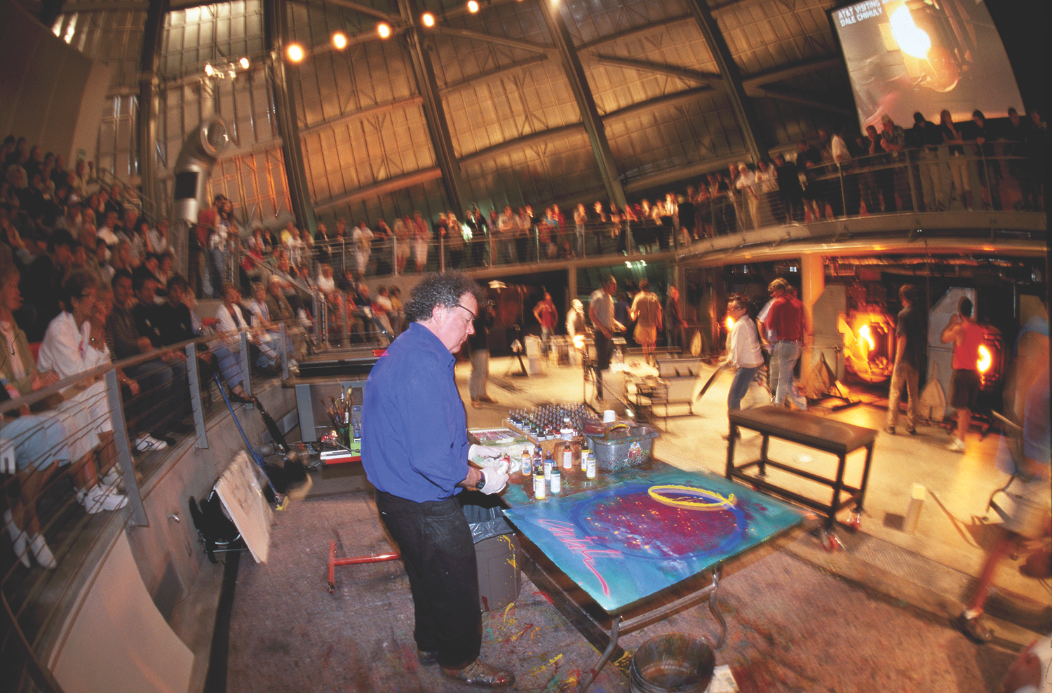 Dale Chihuly in the Museum of Glass Hot Shop