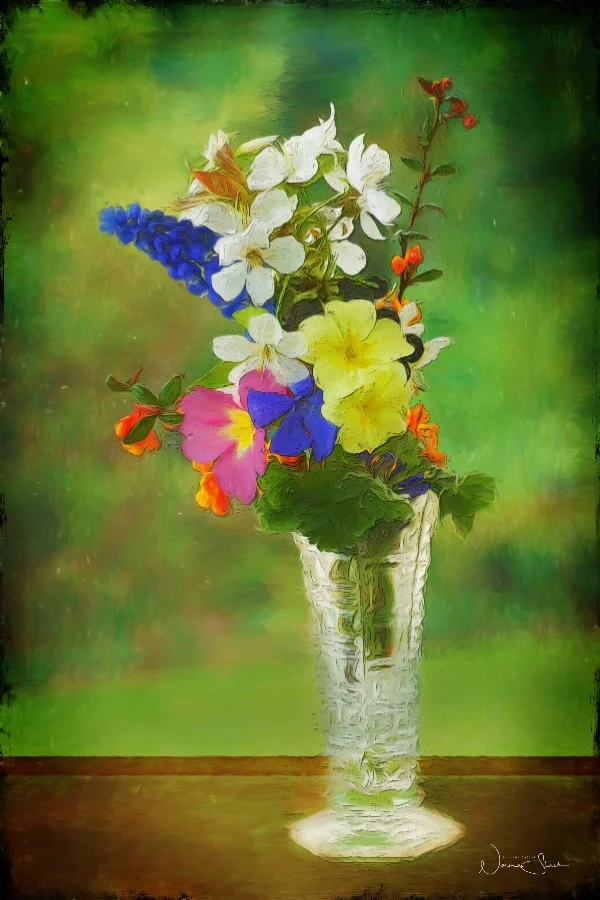 Spring Flowers In Vase