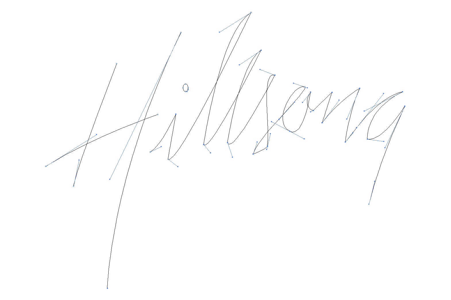 Original points and paths in FreeHand - traced by Chris
