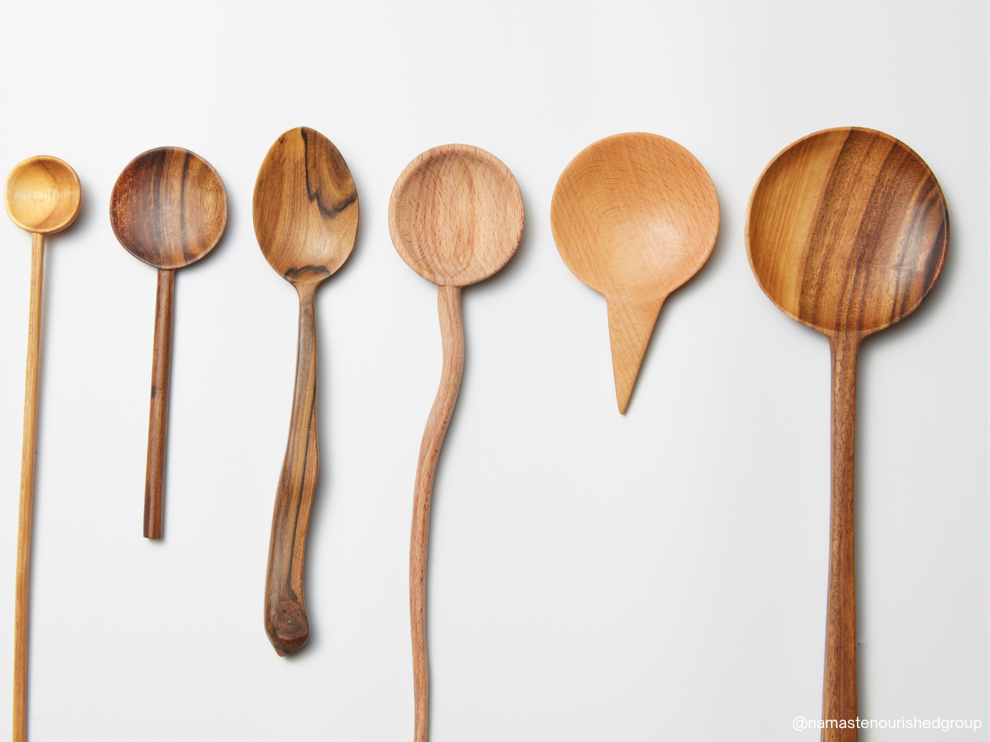 various wooden spoons