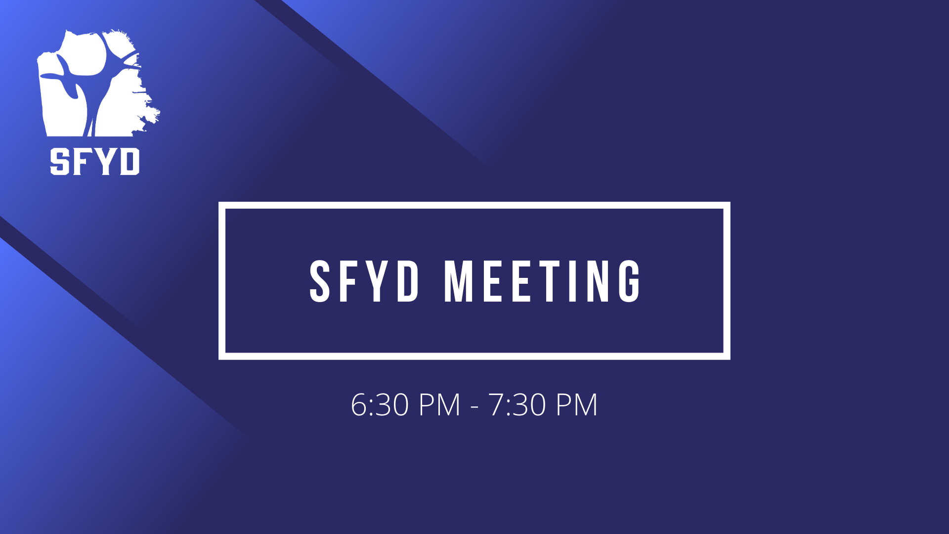 SFYD Meeting