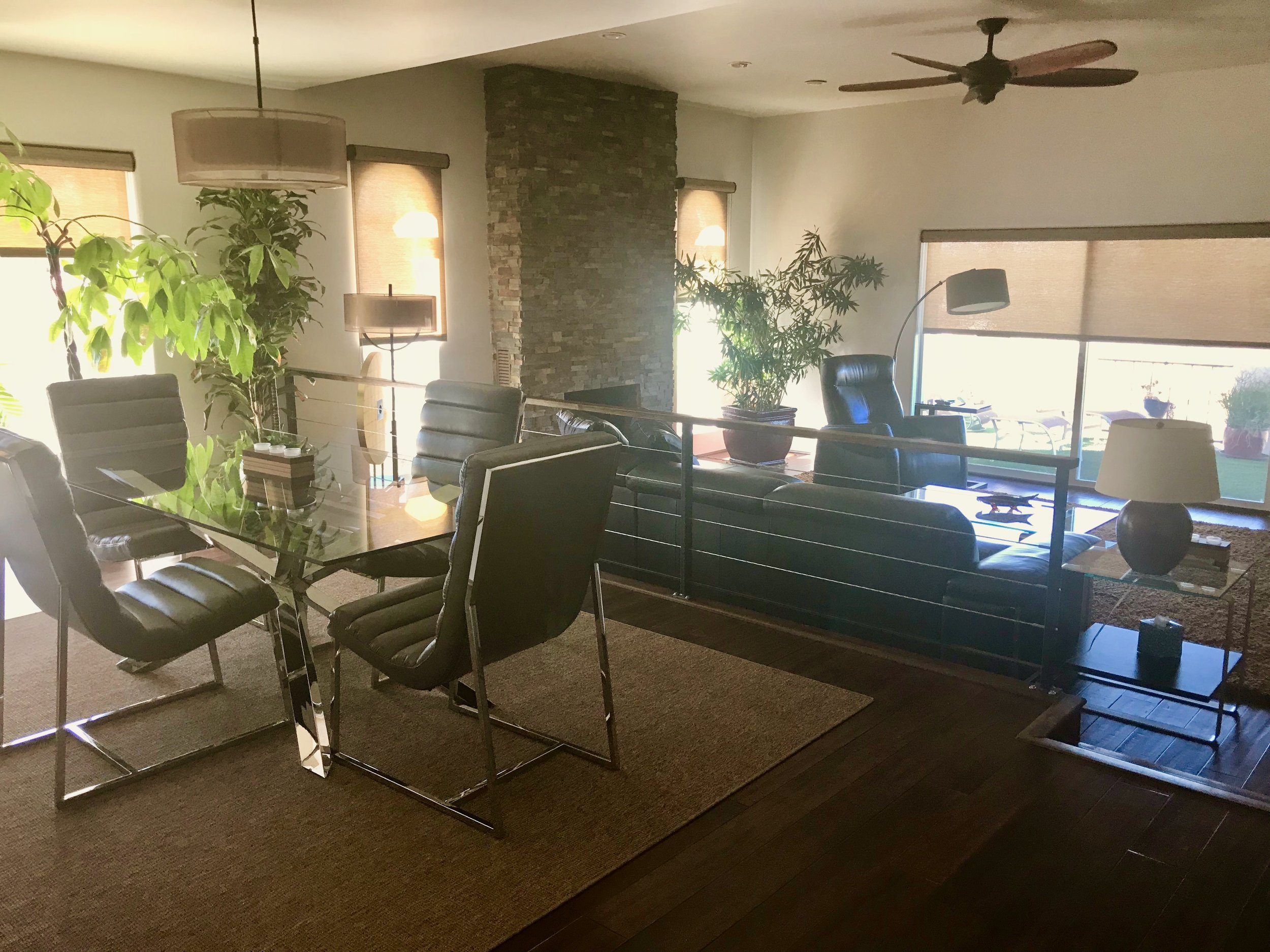 The view from the front entry.