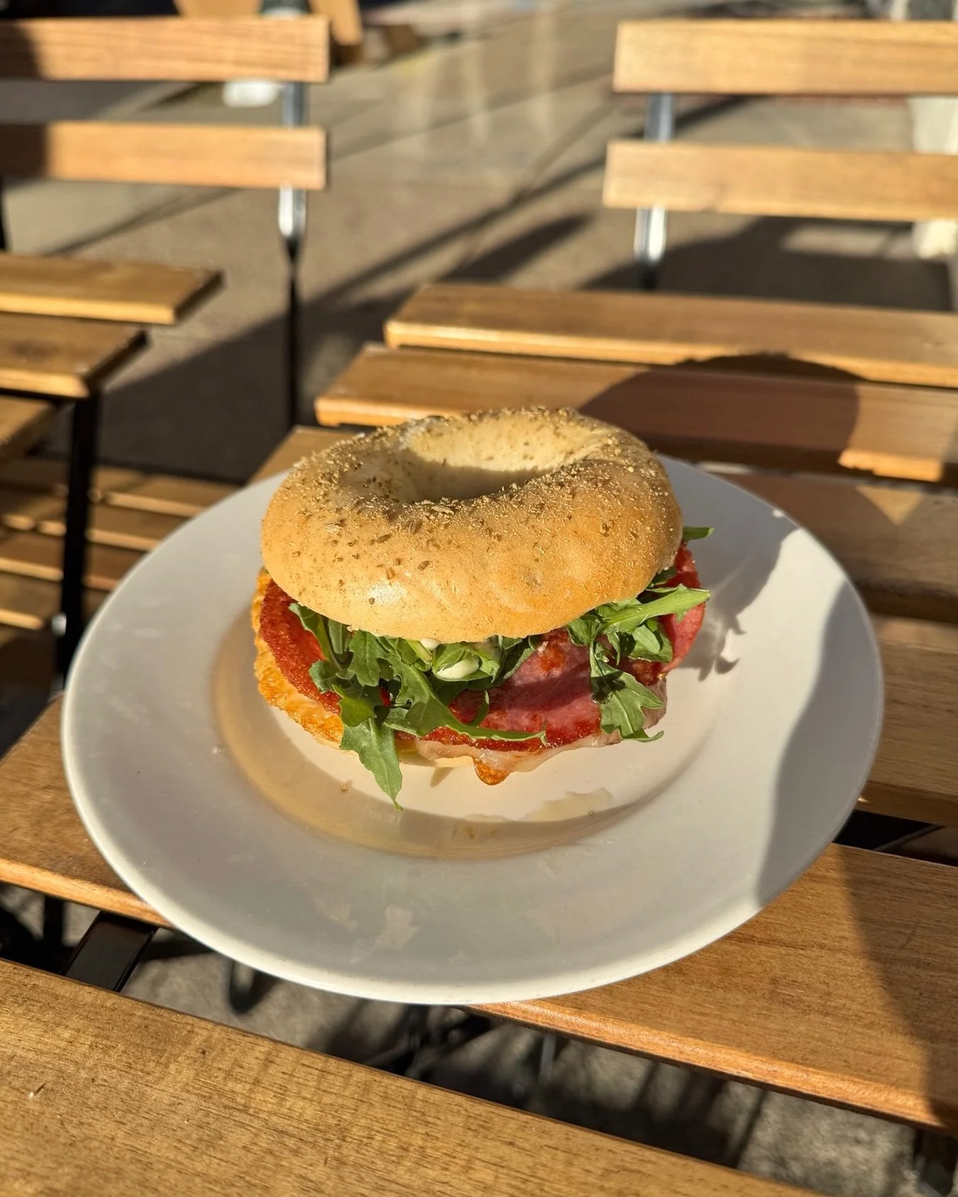 Happy Thursday! You’re so close to the weekend you can taste it. Come get this salami special: Salami, Fried Egg, Provolone, Arugula, & Lemon-Caper Aioli. 
Link in bio to order online, or maybe just come by and see us? 👋