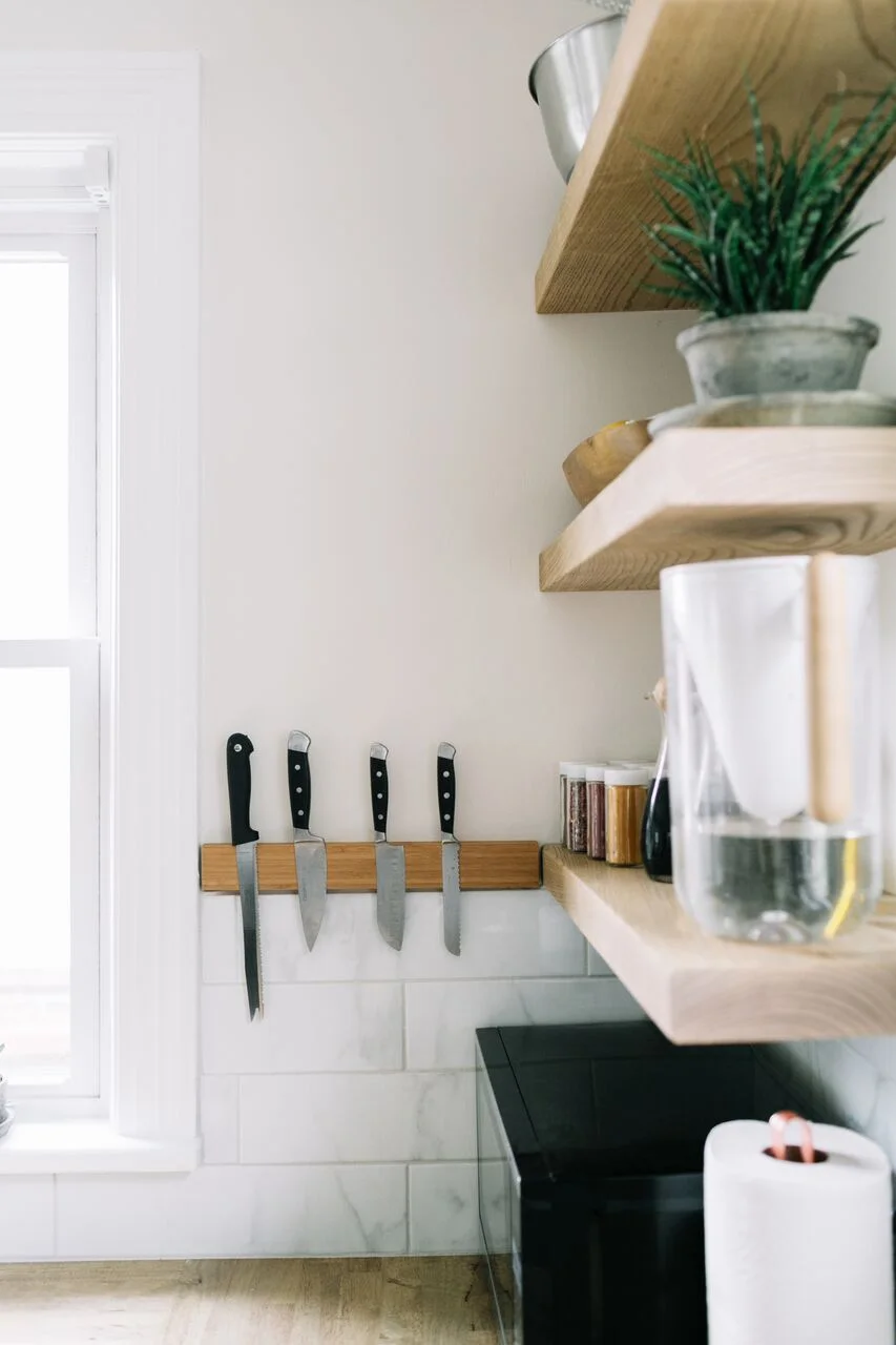   Bamboo Magnetic Knife Holder  