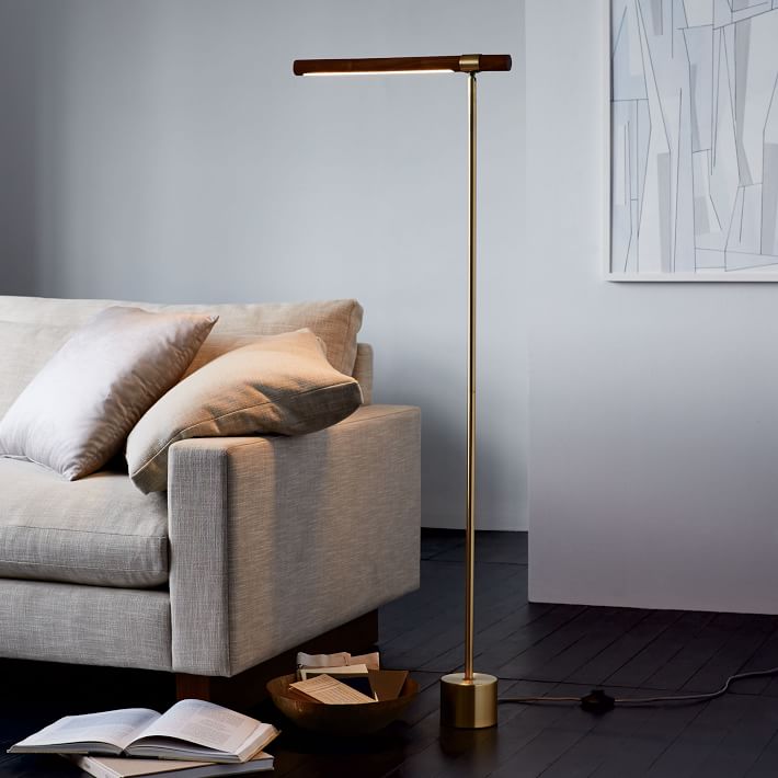 Linear Wood Collection Justin Crocker, Linear Wood Led Table Lamp