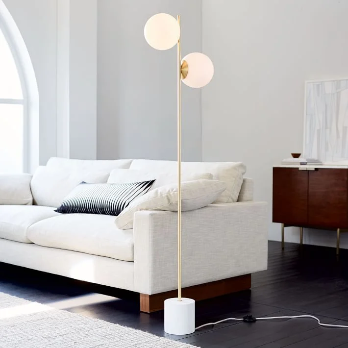 sphere and stem table lamp