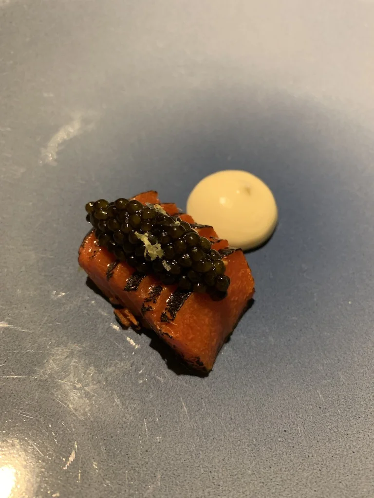 Caviar &amp; Charred Mamey