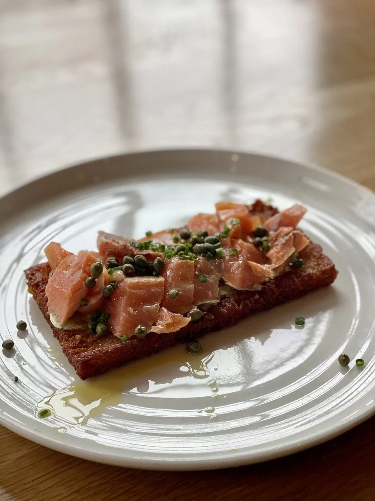 Smoked Trout on Fancy Hashbrown