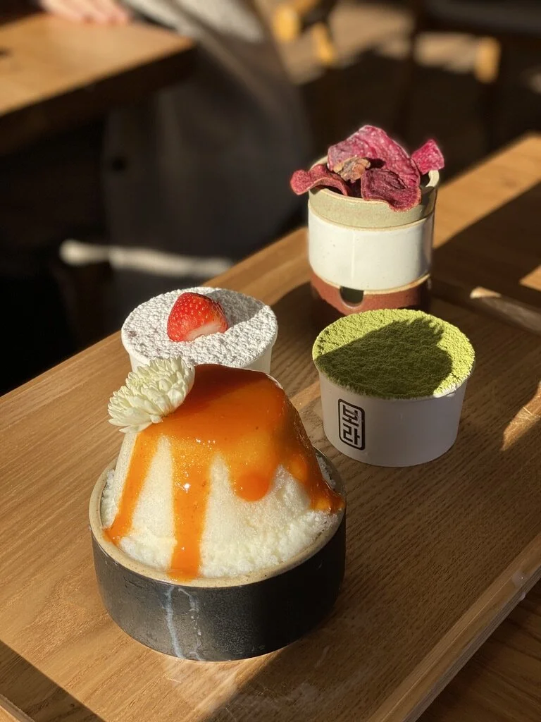 Persimmon Bingsoo, Strawberry Tiramisu &amp; Matcha Tiramisu (Pre-Covid)