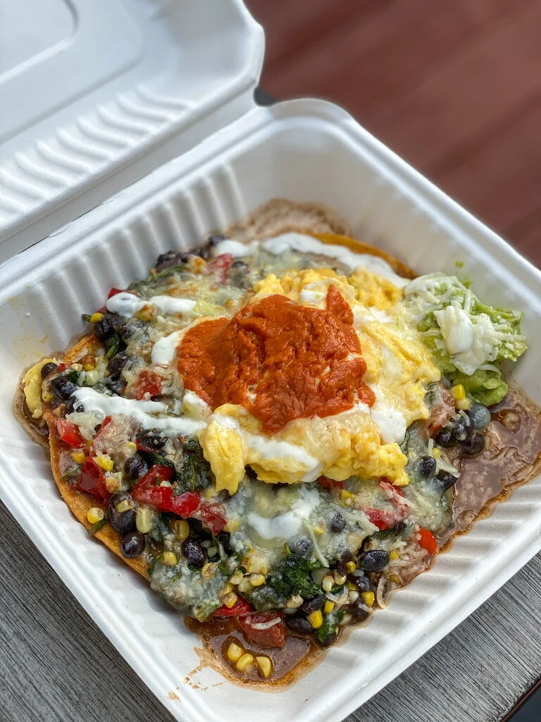 Breakfast Tostada (minus the chorizo)