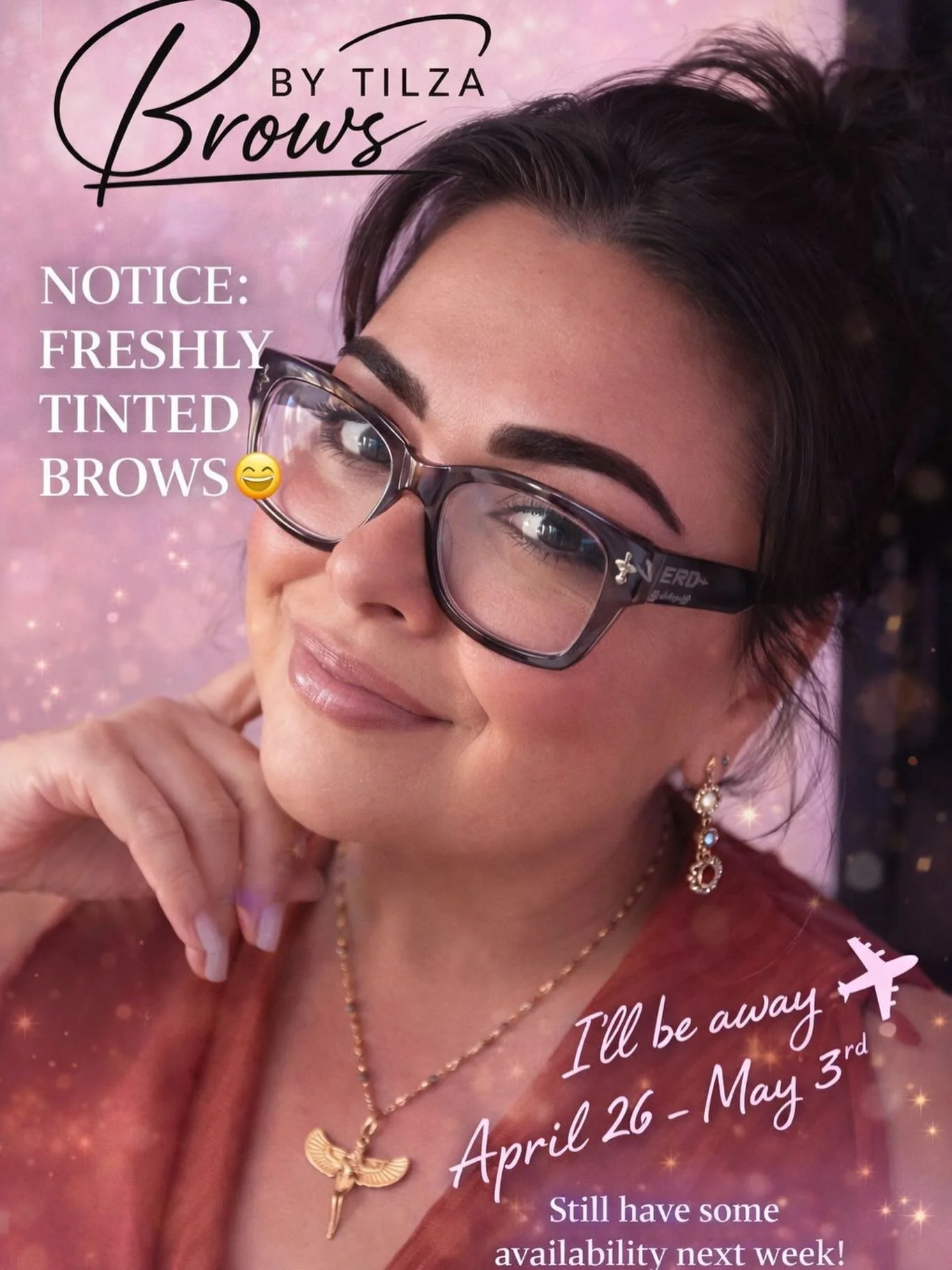 Hello beauties!!! Just a reminder I will be away April 26 through May 3. Please plan accordingly as I have some availability next week still. Cheers!!