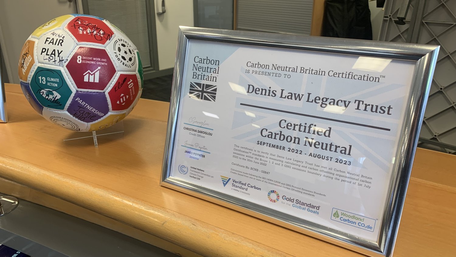 Denis Law Legacy Trust Carbon Neutral