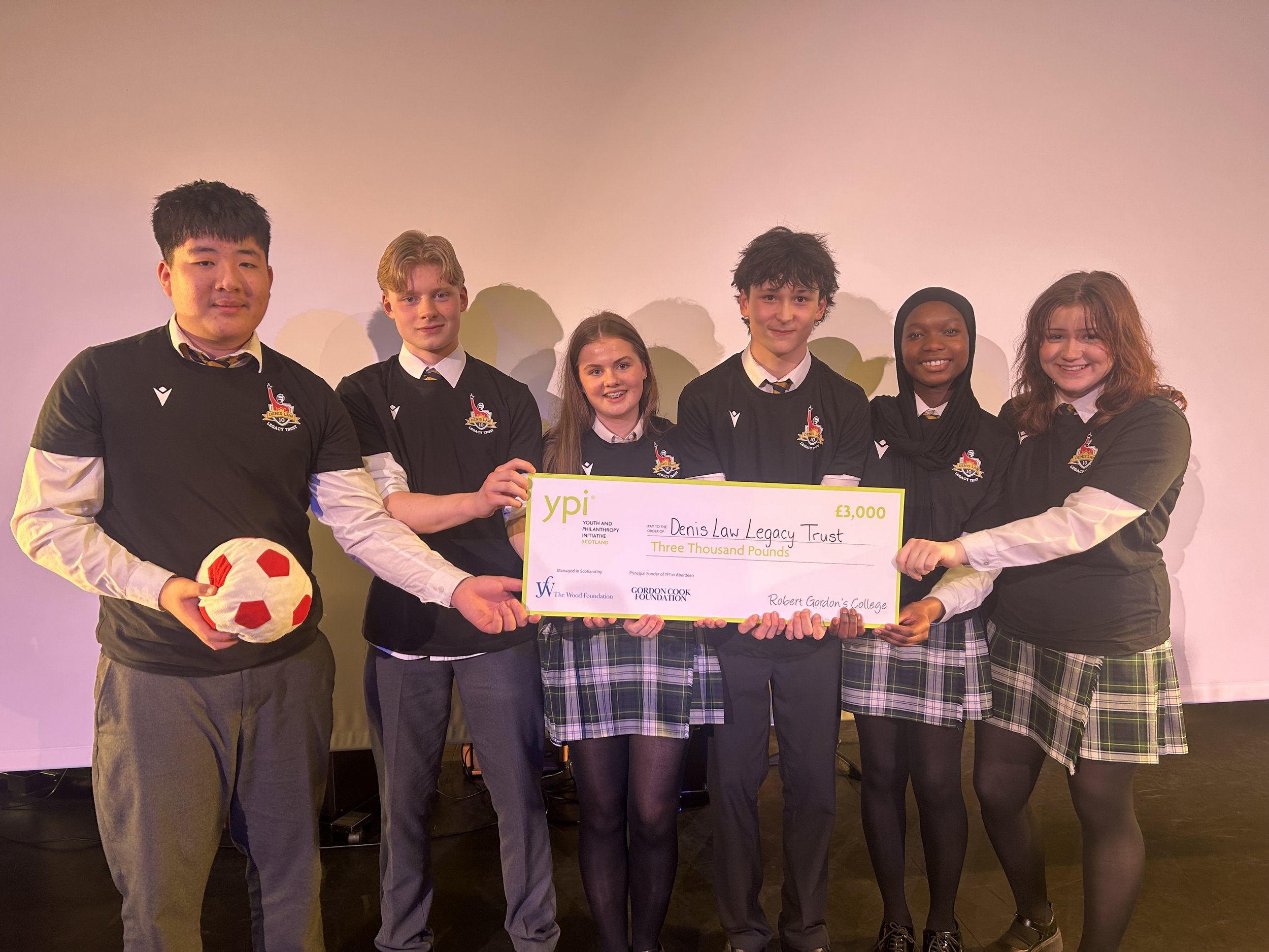 Robert Gordon’s College Pupils Secure YPI Success for Denis Law Legacy Trust