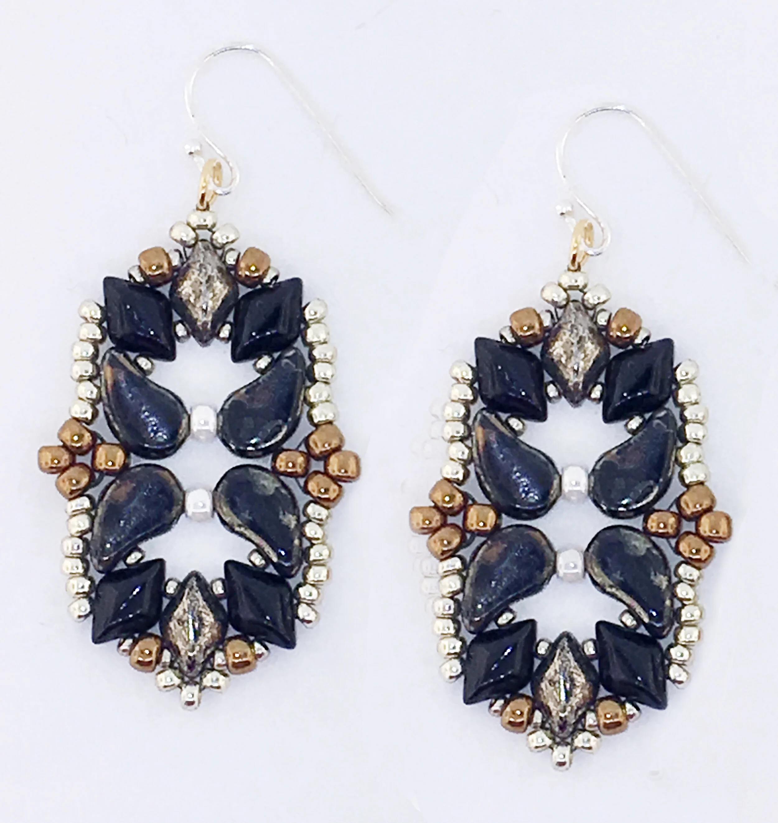 Black Tie Earrings Tutorial