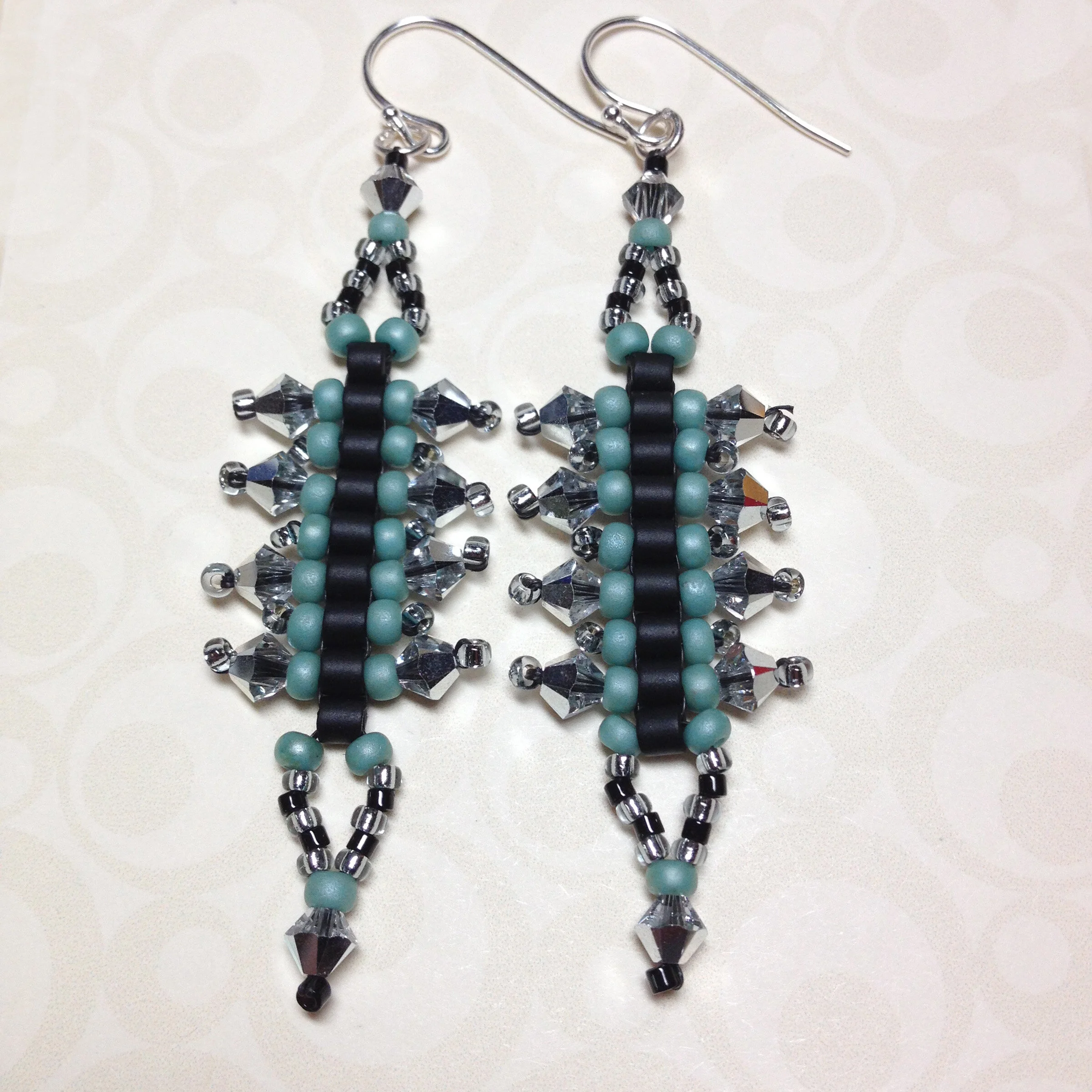 SBKIT021 TRELLIS EARRINGS TURQUOISE