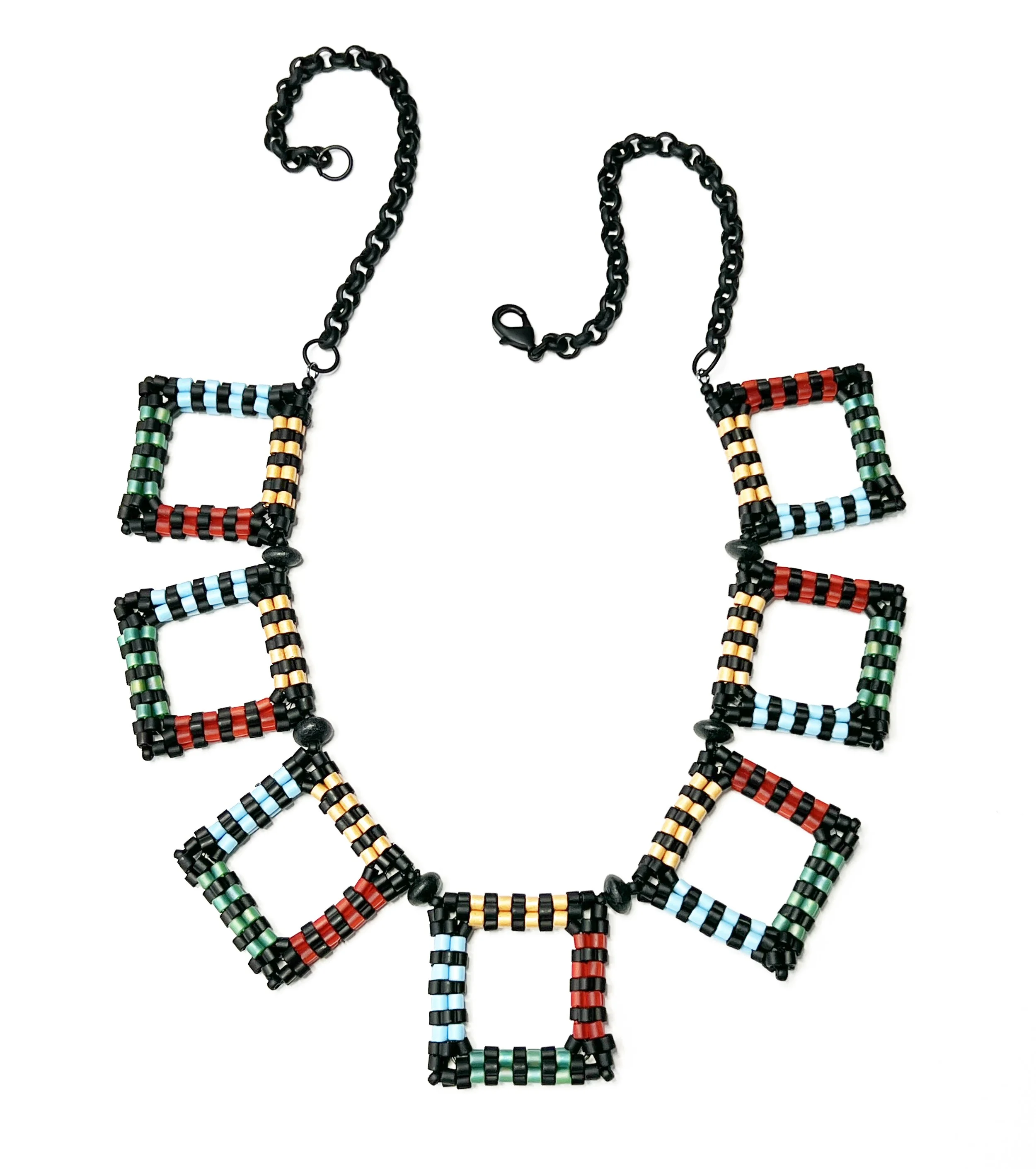 N26 Large Fiesta Squares Necklace