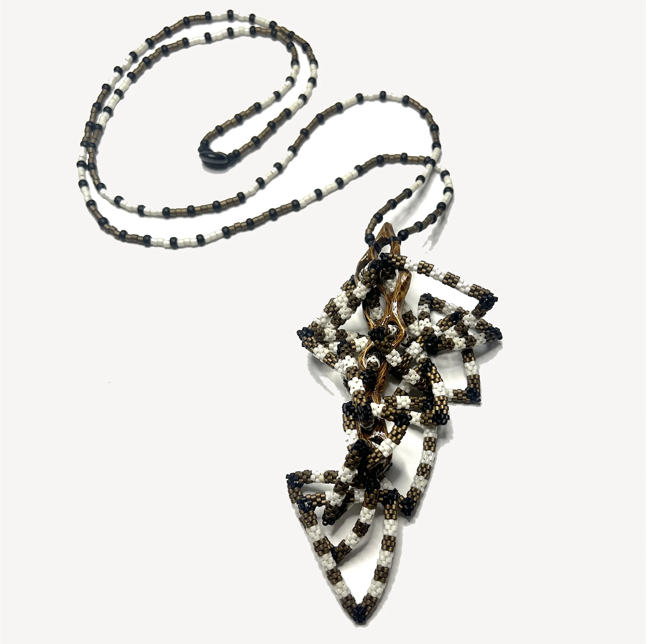 N20 Long Cholla with Thick Gold Stripes