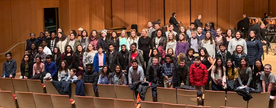 Band students from School District 56, Gurnee, Illinois