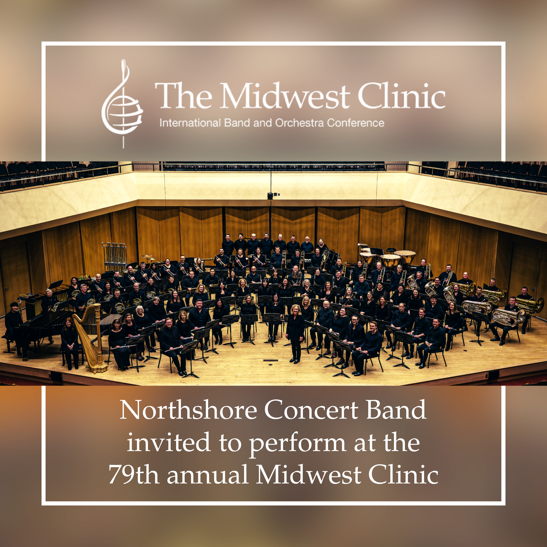 Northshore Concert Band to Perform at the 79th Annual Midwest Clinic