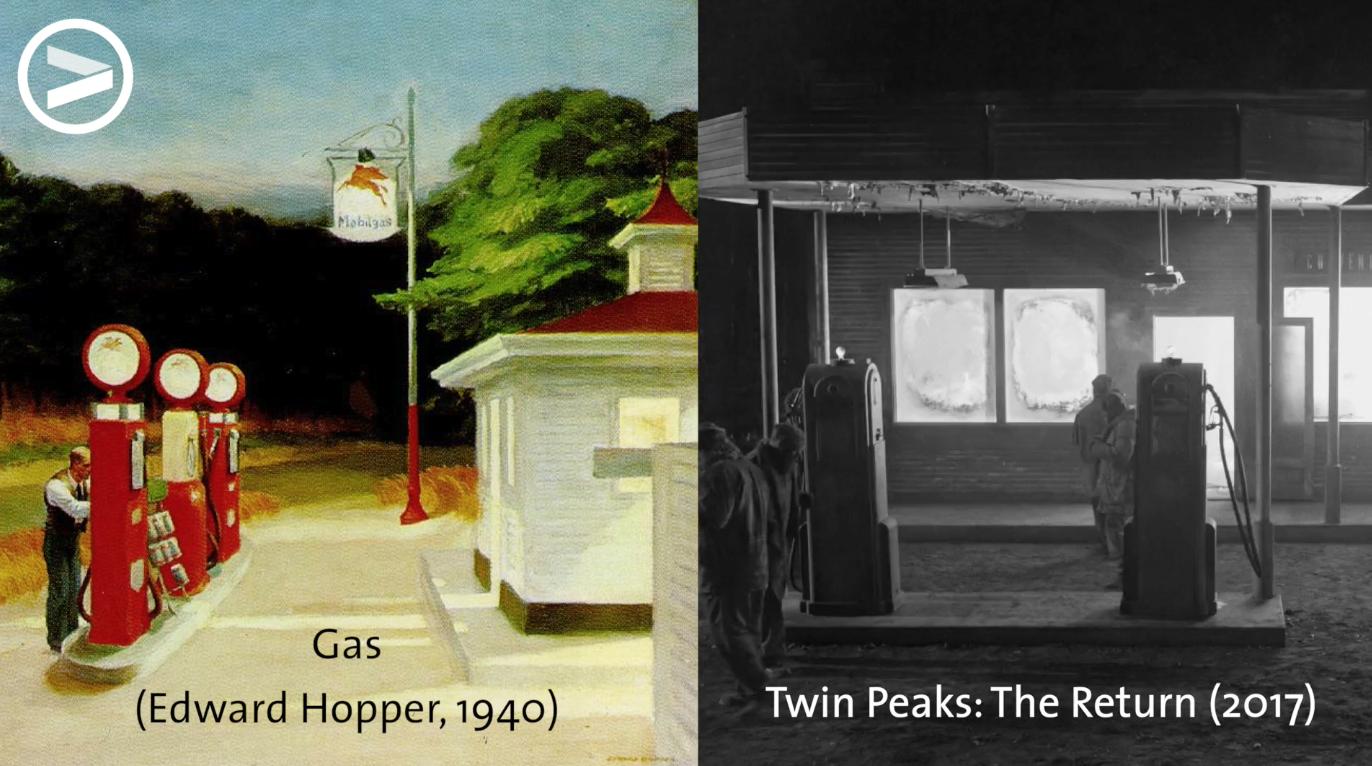 David Lynch is known to take find visual inspiration in paintings. 