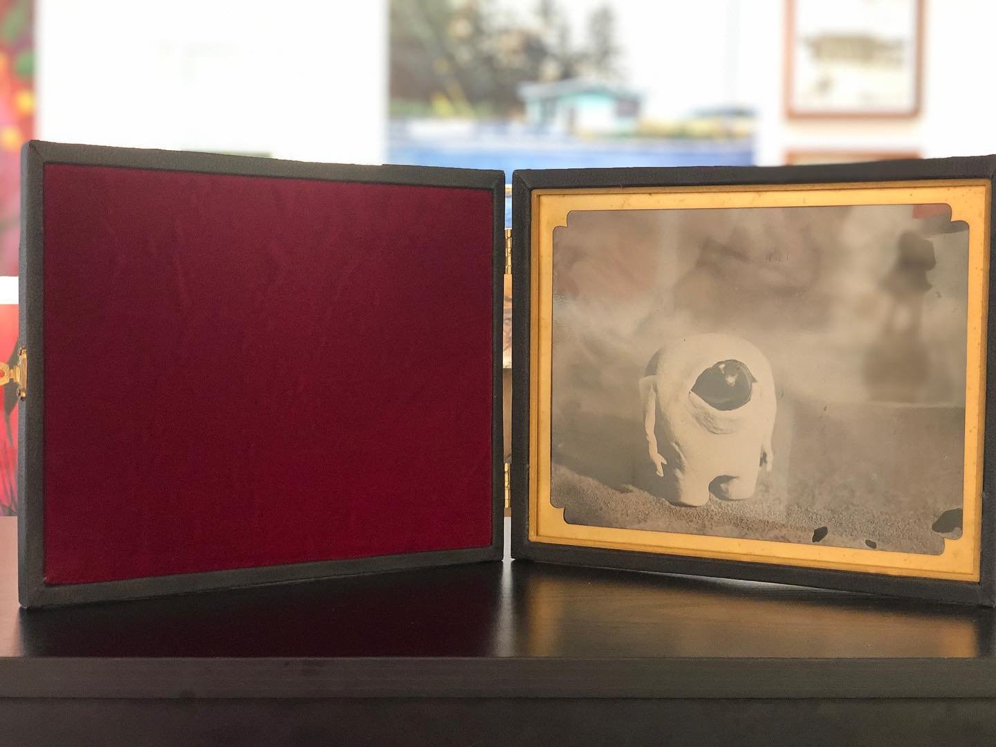 Just a few of the amazing tintypes from the ever strange mind of @sdavis914 we have. These little aliens are the kind of ugly cute you end up adopting from the pound. You have to see them in person!