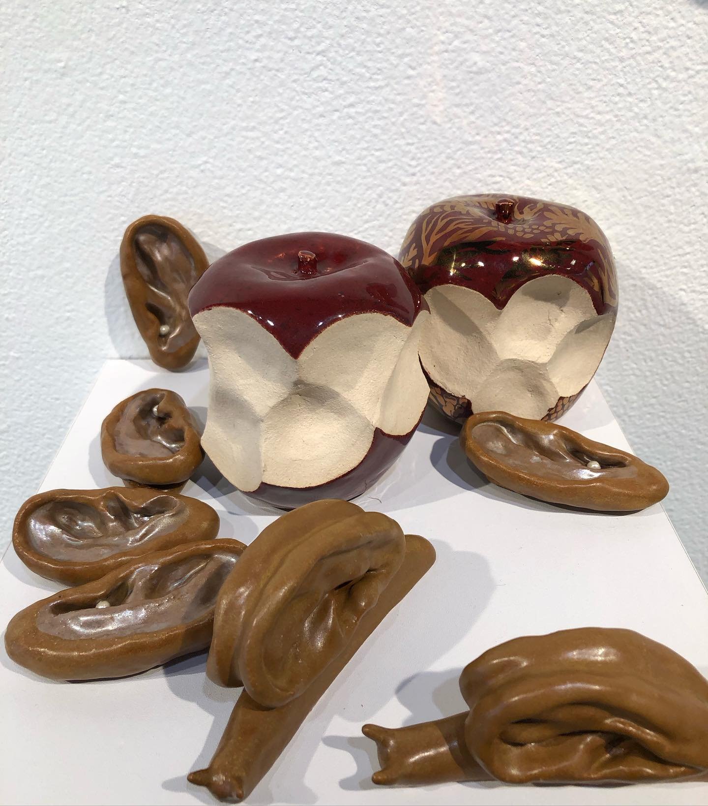 @a_zama_ceramics always makes sure she has some fascinating, small, conceptual pieces available. The oyster ears and listening snails are so good! To Belong opens this Saturday the 21st! The artist will be here! Message me for a show catalogue!