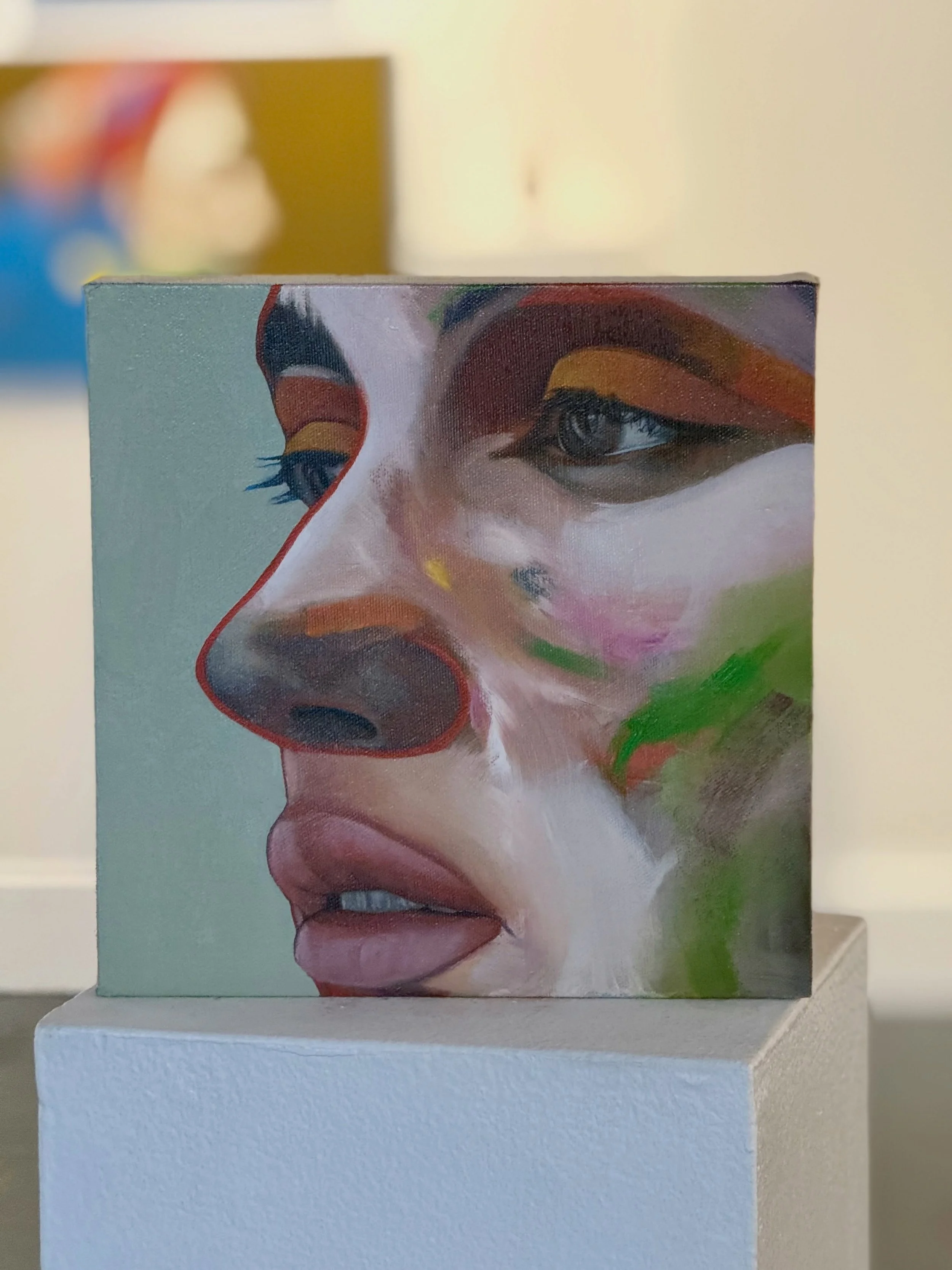 @matthewhanceart1 new piece Ziggy is such a distillation of everything he does in portraiture. There are shockingly realistic parts and then strokes of paint that are intuitive. If you have ever wanted a painting from Matthew but didn&rsquo;t have th