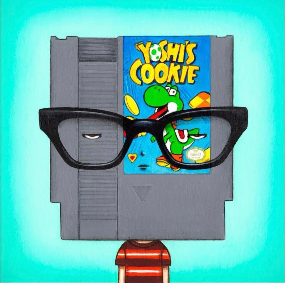 The second new piece from @annatrobot is here! 

For a certain age group just seeing this will remind you of blowing in the cartridge and trying again. Y&rsquo;all kids have it so easy now!