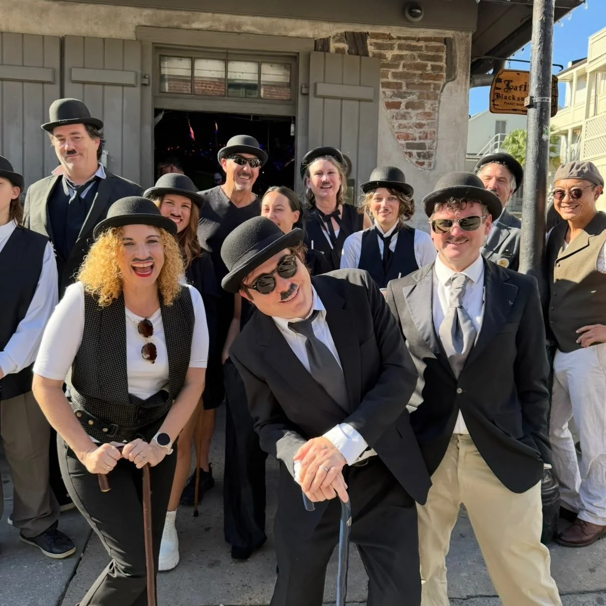 The annual Krewe of Chaplin rolls THIS Saturday!! Meet at the gallery at 2 and start walking at 3! Get your hats and canes dusted off!