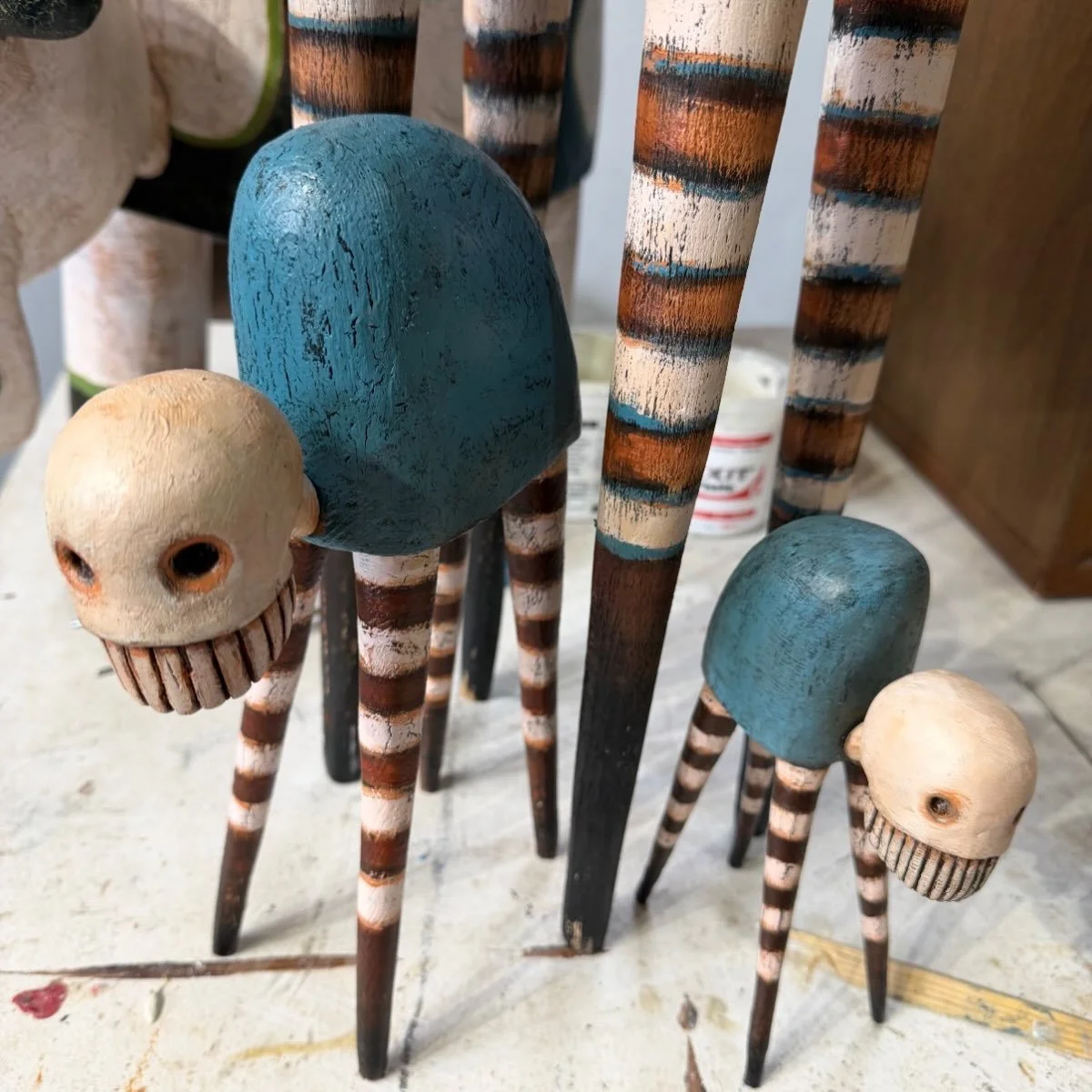 It&rsquo;s finally Halloween season in New Orleans! The heat is leaving and the city is getting ready for costumed revelry. Meanwhile @t.m.studio is putting his finishing touches on our annual Halloween show! Featured Creatures opens the 31st and pre