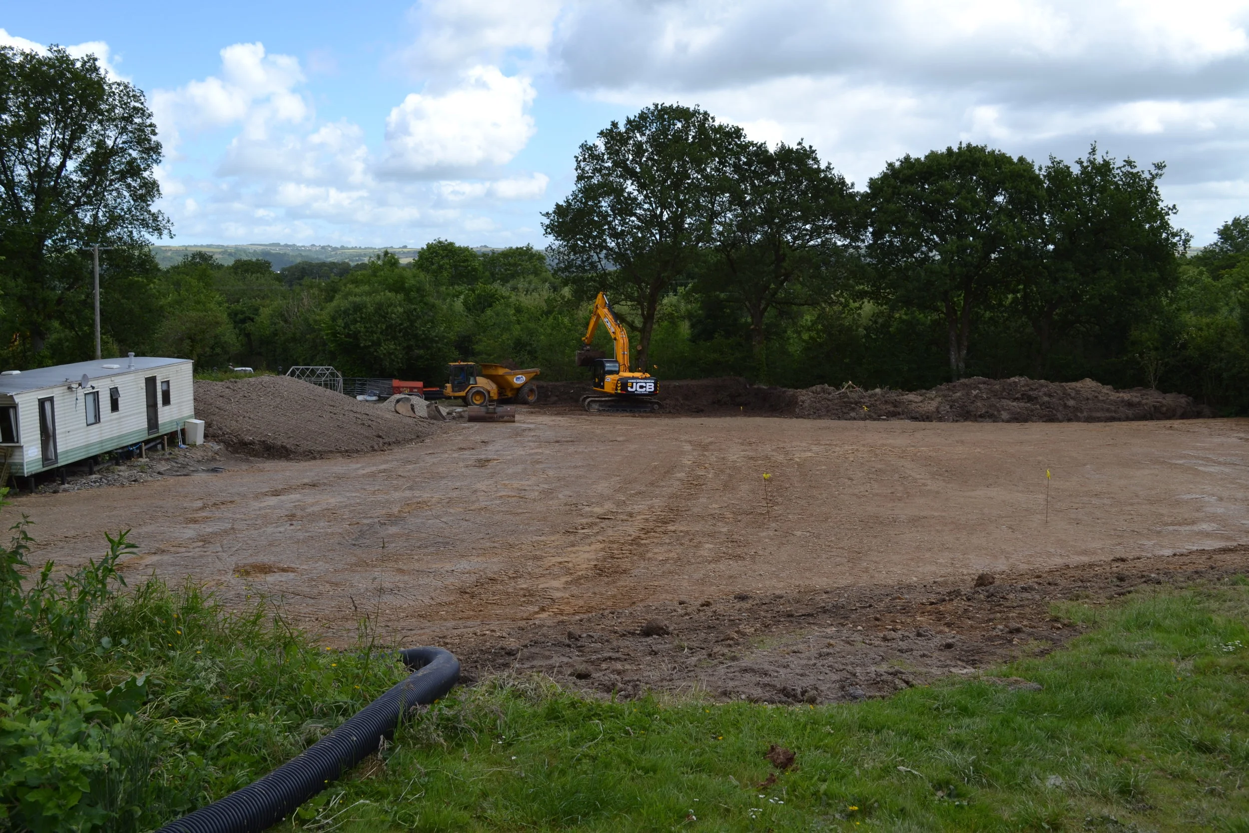 PROGRESS....PREPARING THE PITCHES