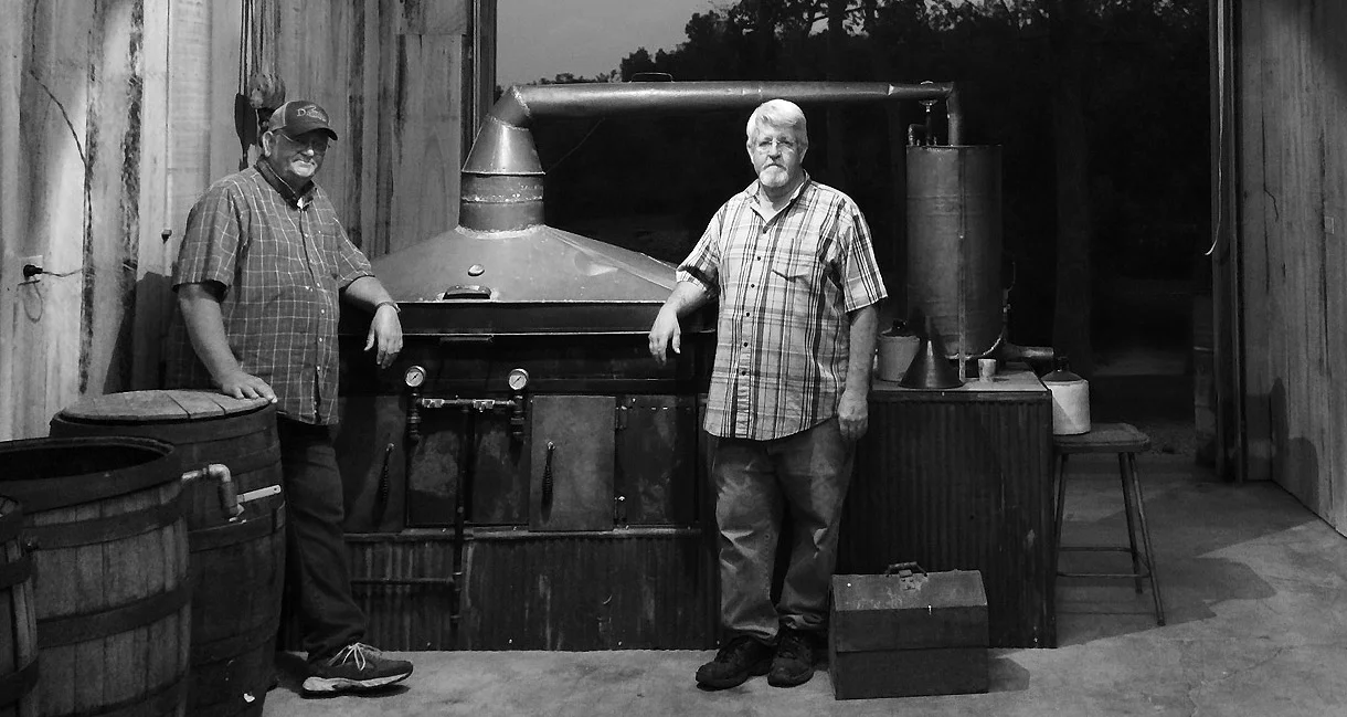 AJ built our still by hand to be a precise replica of one of his grandfather’s masterpieces.