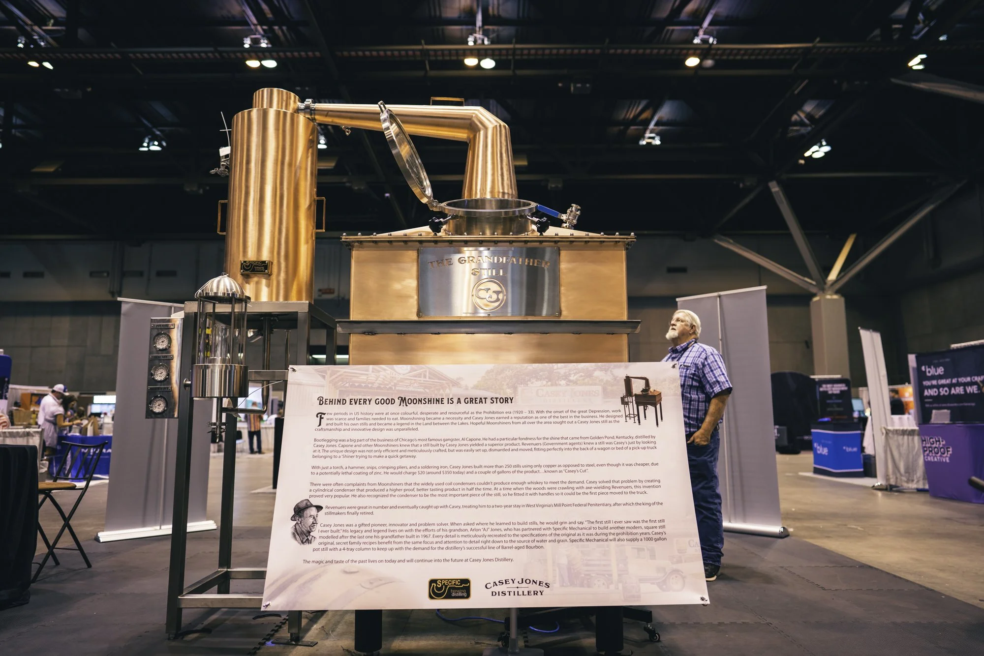 Casey Jones Distillery "The Grandfather" Still Unveiled at 2022 American Distilling Institute Conference by Specific Mechanical