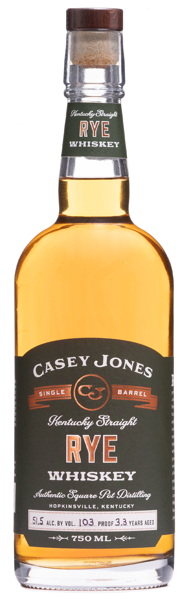 Kentucky Rye KY Straight Rye — Casey Jones Distillery