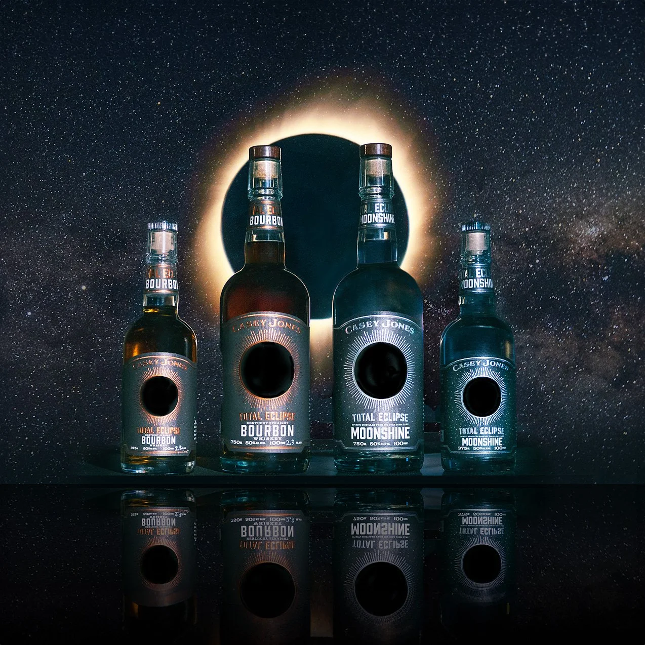 Casey Jones Distillery Launches Total Eclipse Kentucky Straight Bourbon And Reissues Total Eclipse Moonshine To Mark Celestial Celebration Of The Total Solar Eclipse