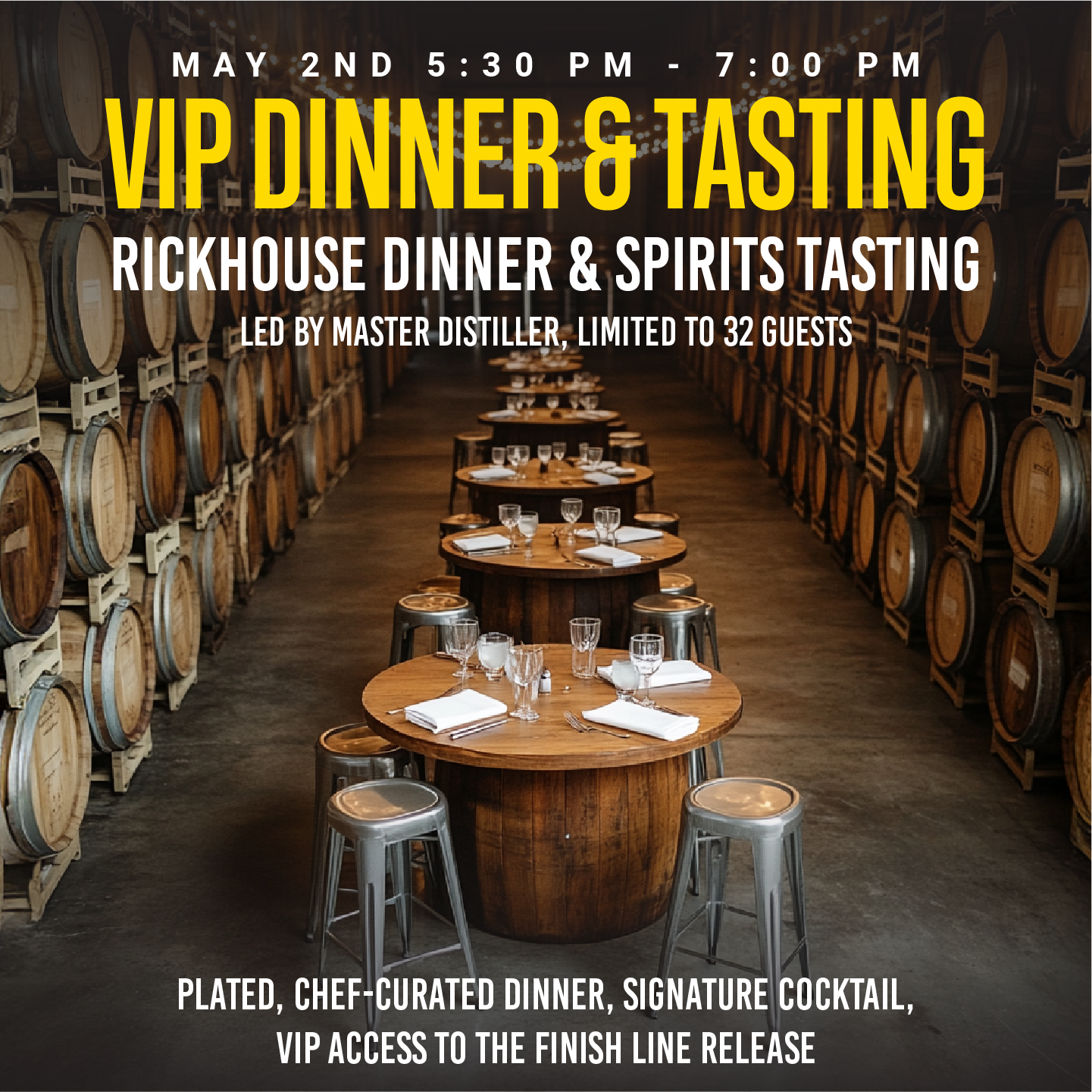 The Finish Line VIP Dinner & Tasting