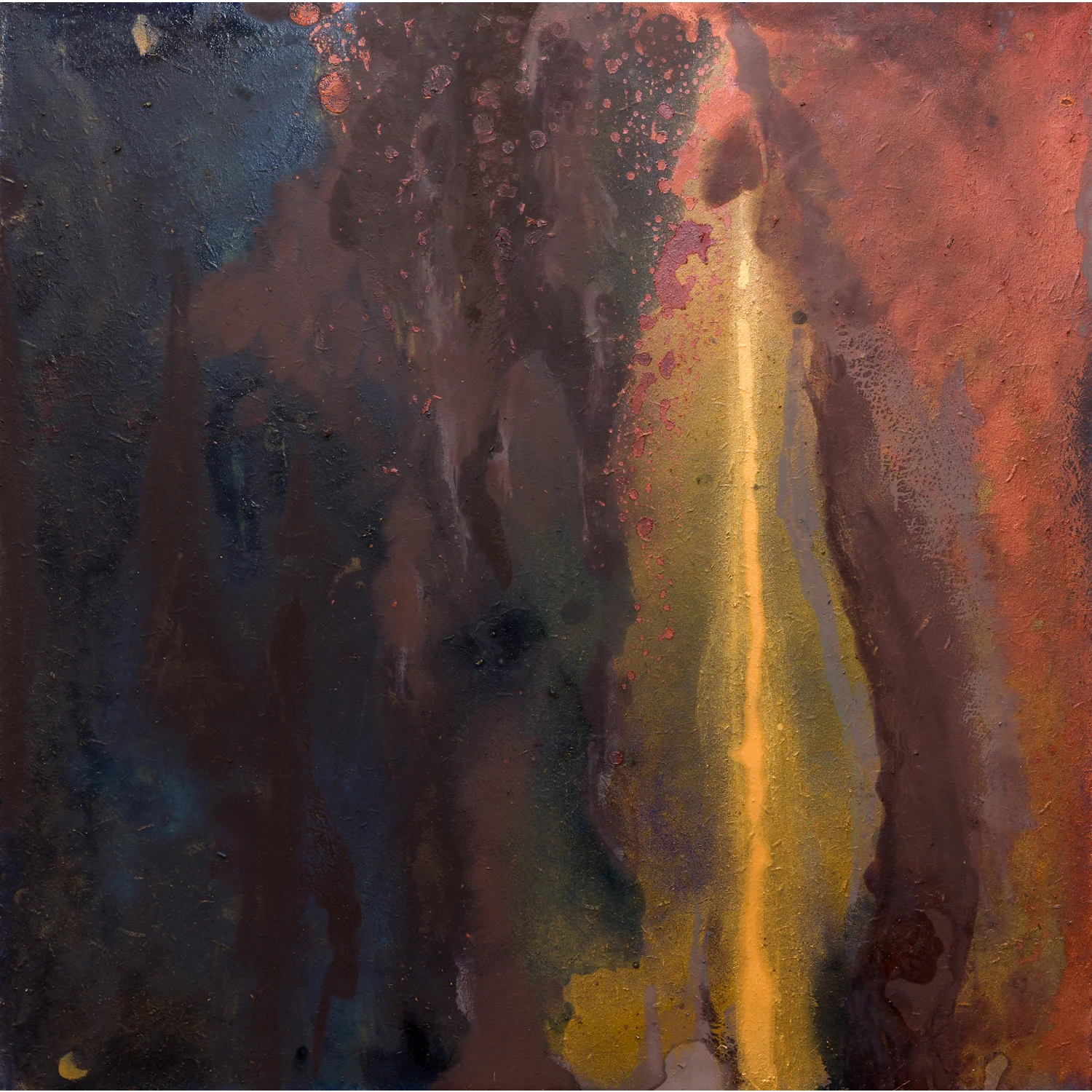 Ramkali 11 ½in x 11in (30cm x31cm) Oil and acrylic on board