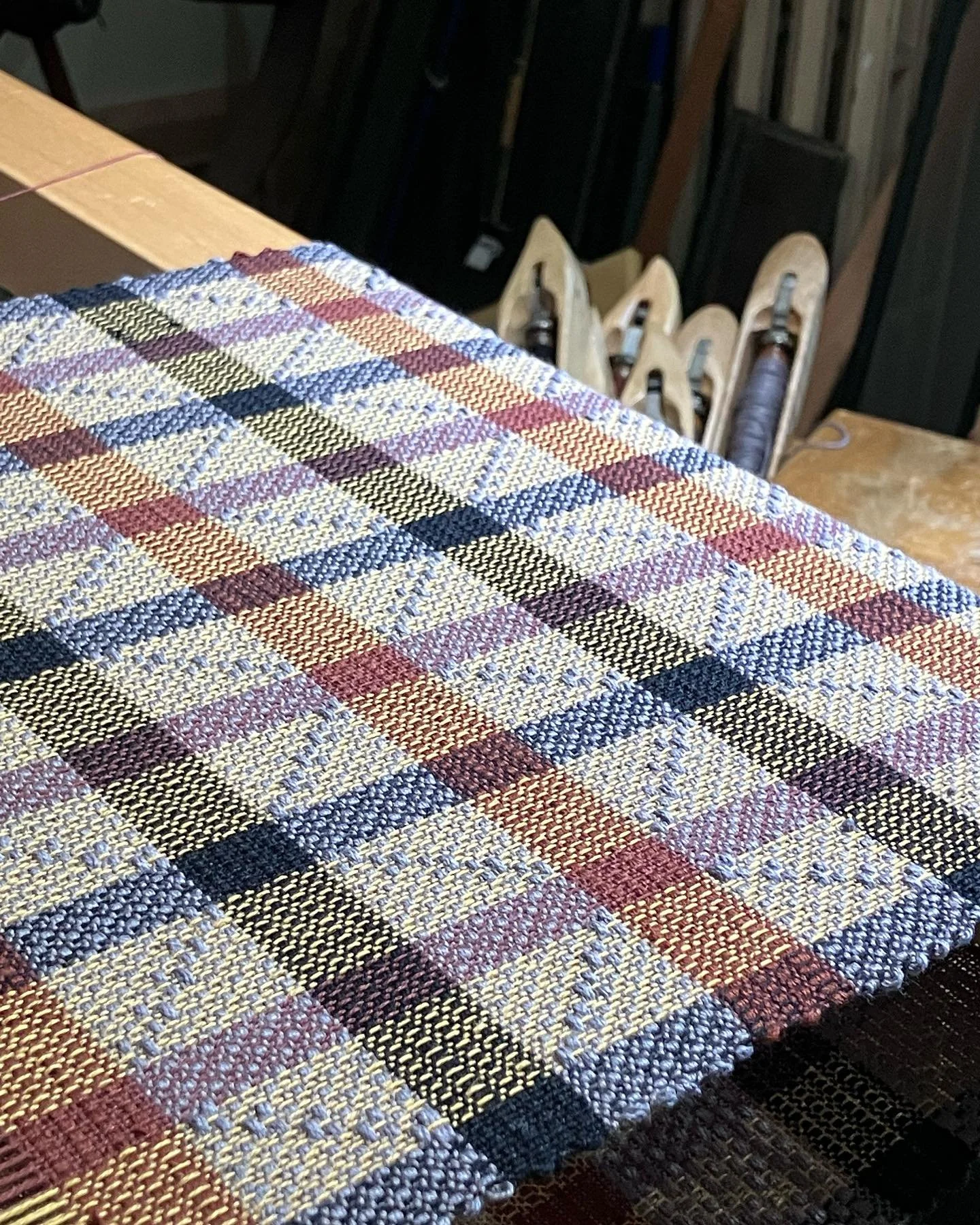 Diamond and Check Placemats
I had the pleasure of creating this pattern for @rajivsurendra a few years ago. I was inspired by the red brick and black wrought iron architectural details found on Rajiv&rsquo;s NY apartment building.
I have always been 