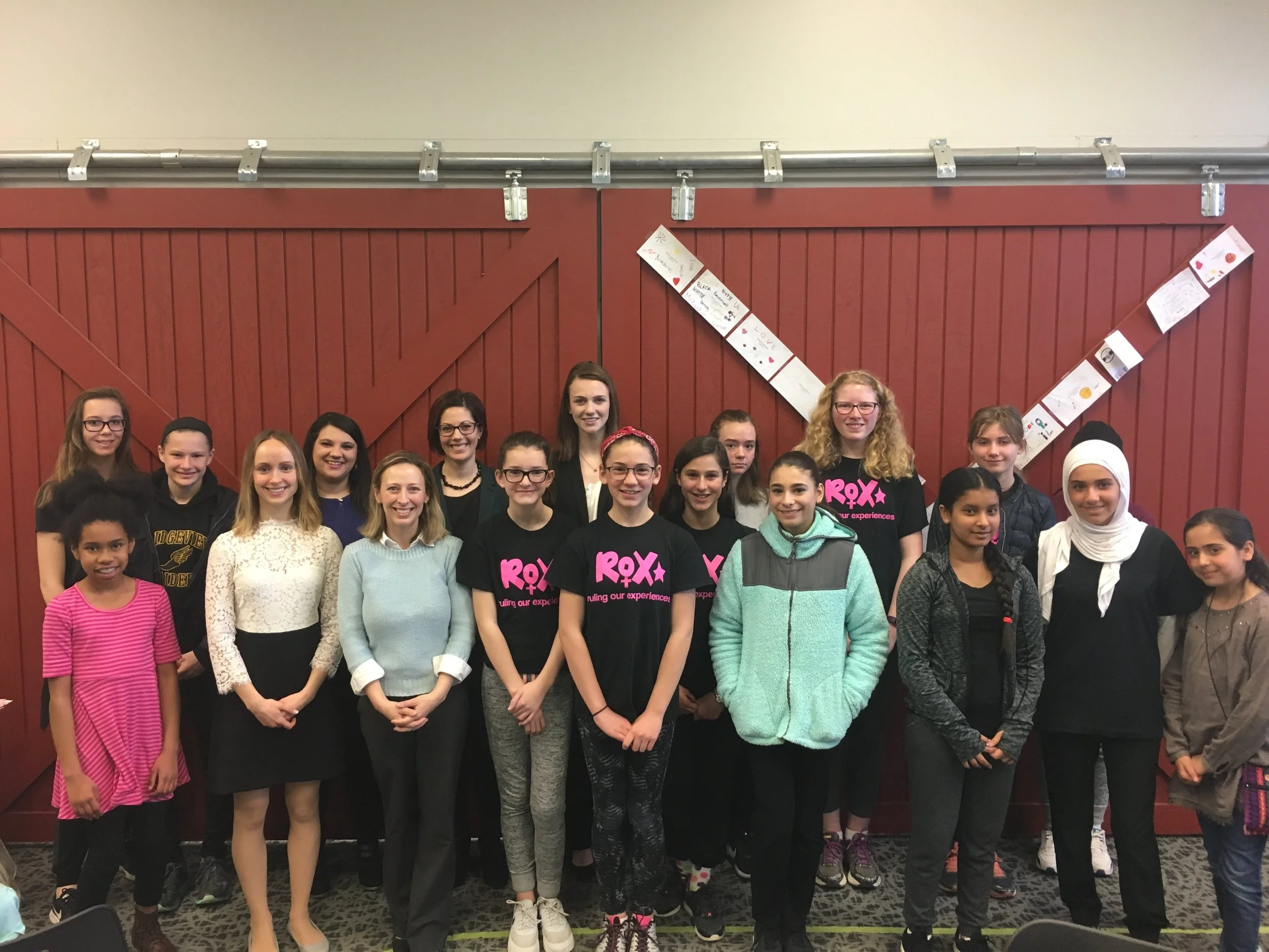 OWIG Members with Metro Middle School ROX