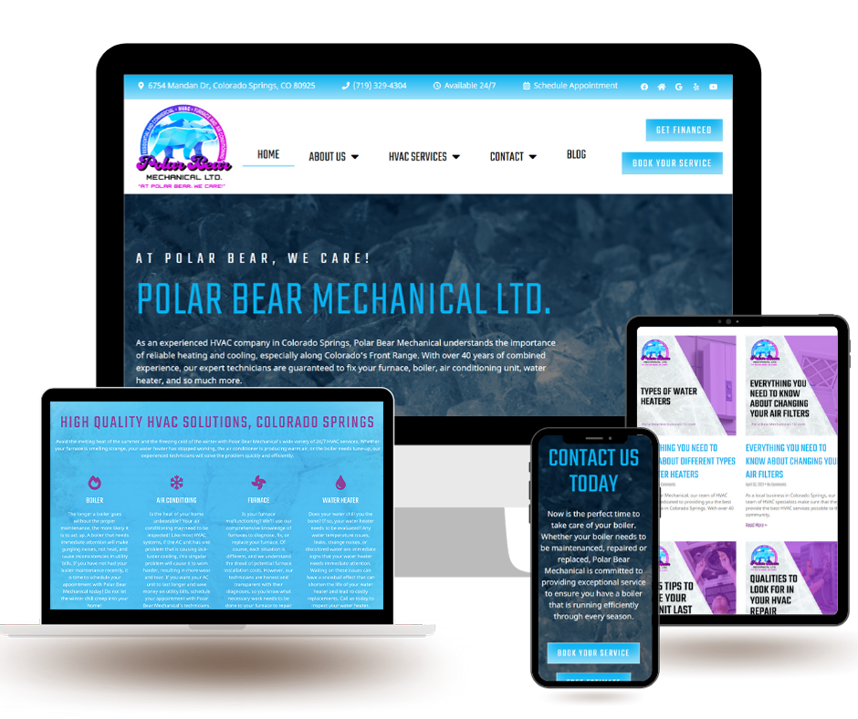  I wrote blogs each month about highly searchable HVAC topics that helped inform the Colorado Springs community. 