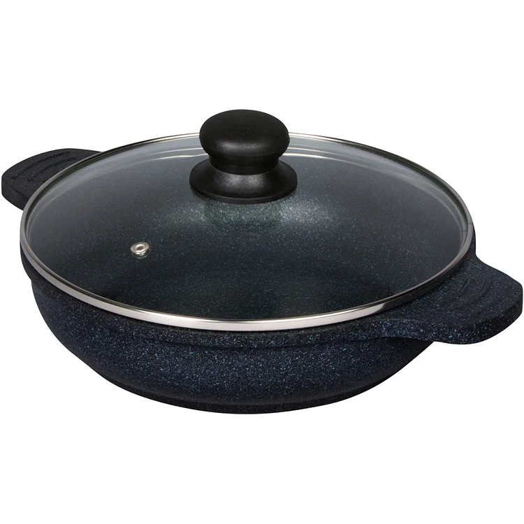 Marble Coating Cast Aluminum Pot 