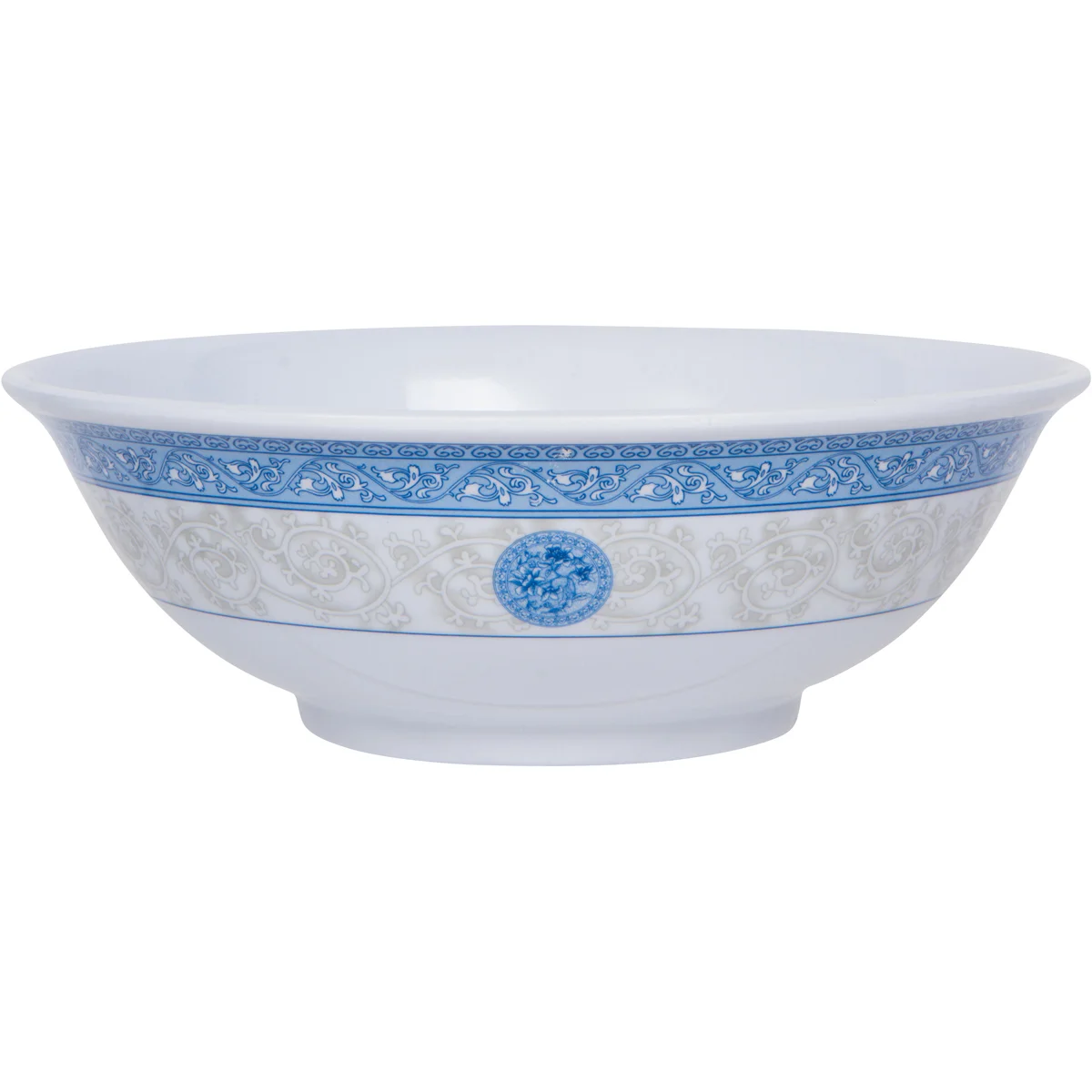 Melamine- Soup Bowl_Blue Lotus Leaves Design 