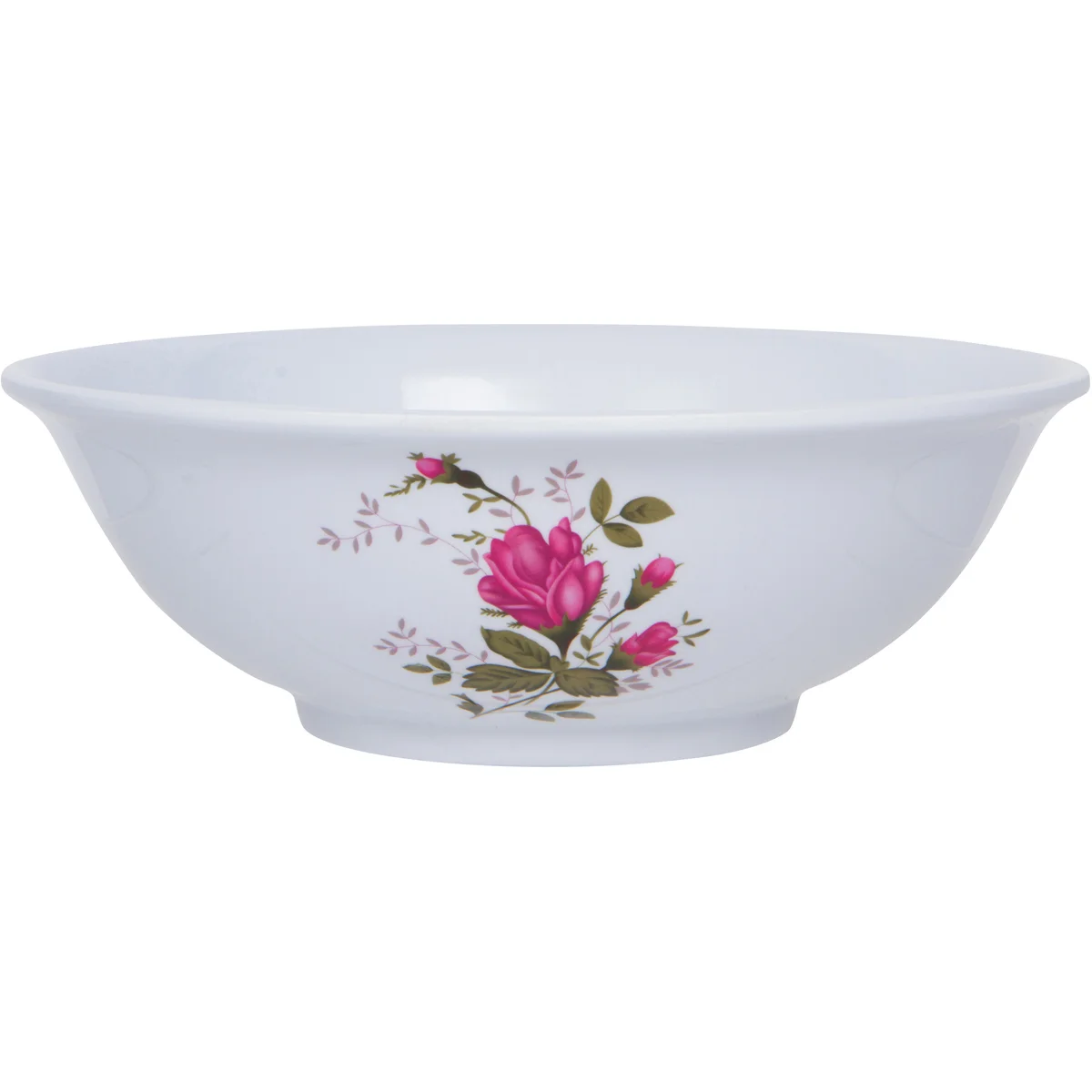 Melamine- Soup Bowl_Elegant Rose Design 