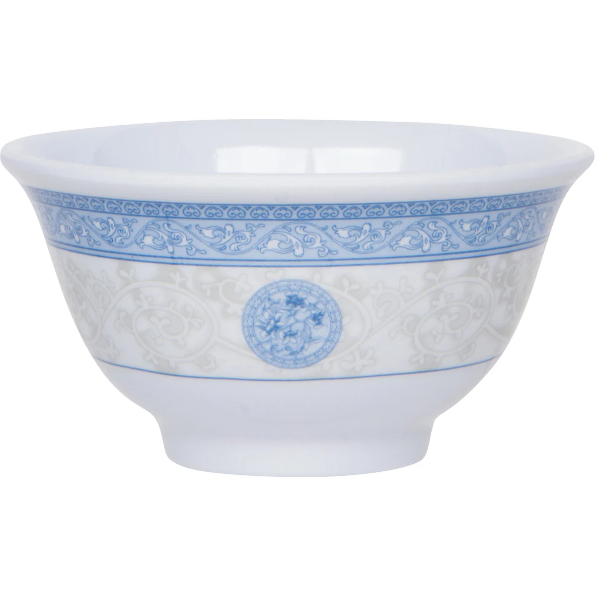 Melamine- Dipping sauce cup_blue lotus leaves design 