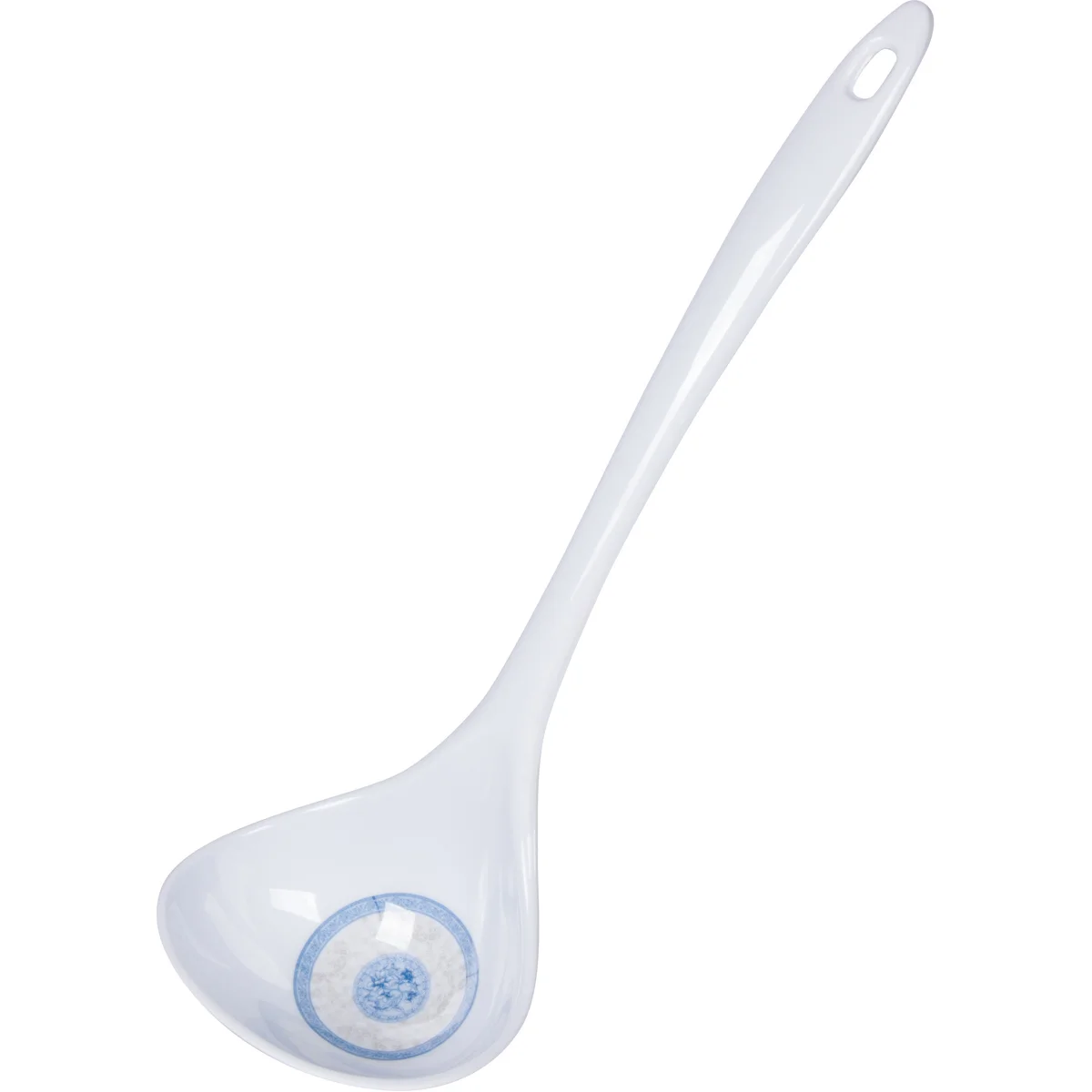 Melamine- Ladle_Blue Lotus leaves design 