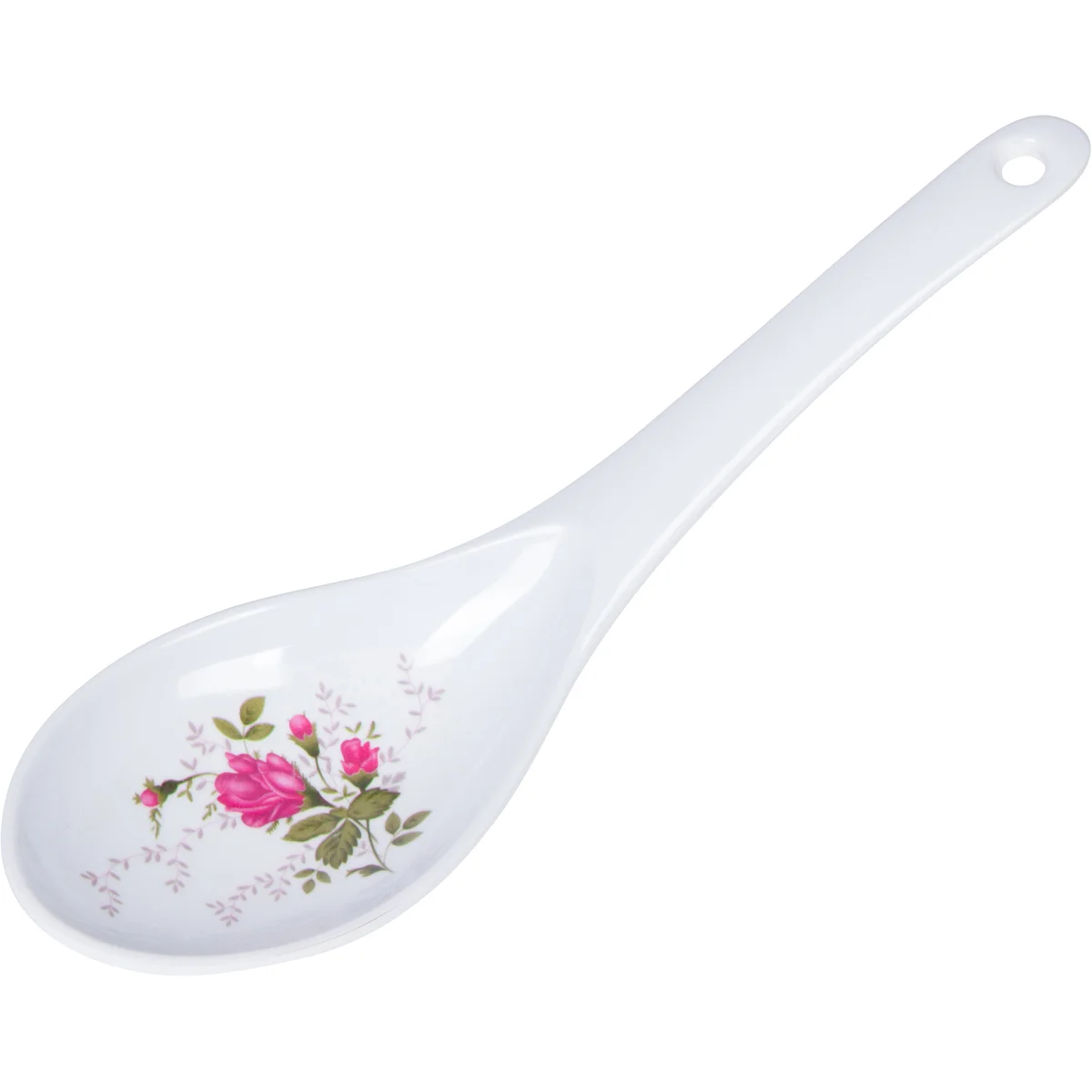 Melamine- Rice Paddle_Elegant Rose Design 