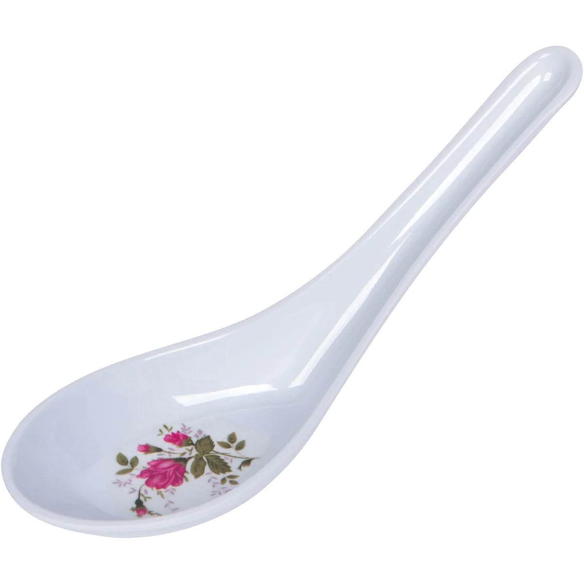 Melamine- Soup Spoon_Elegant Rose Design 