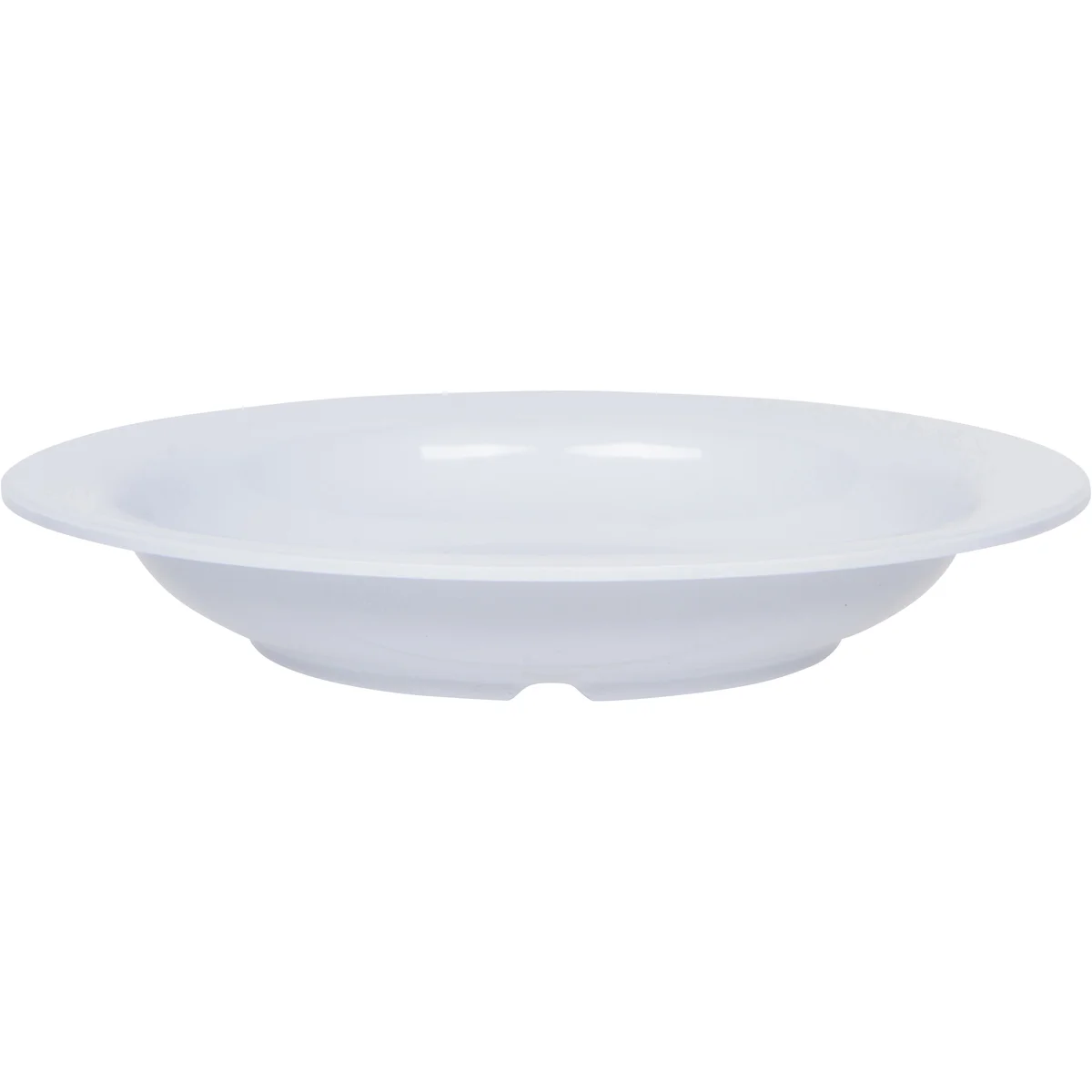 Melamine- Soup/Salad Plate_ Plain White Design 