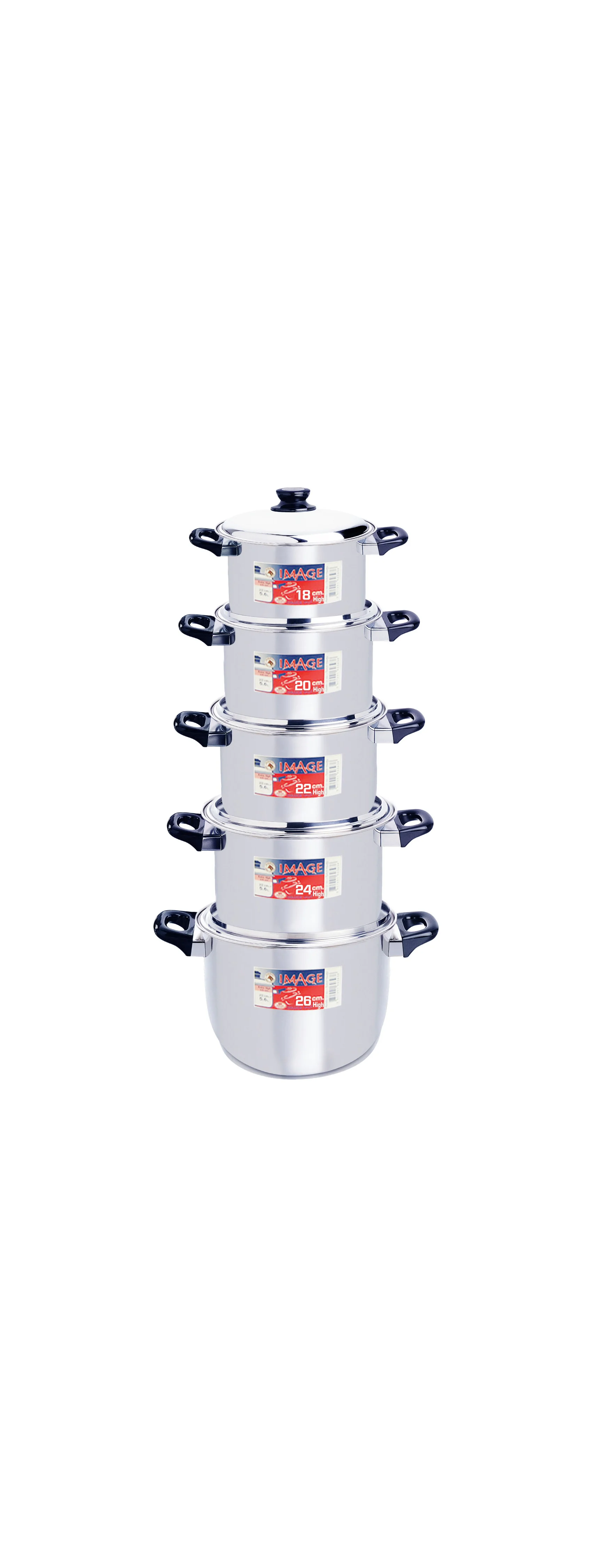 Tall Stainless Steel Sauce Pot Set 