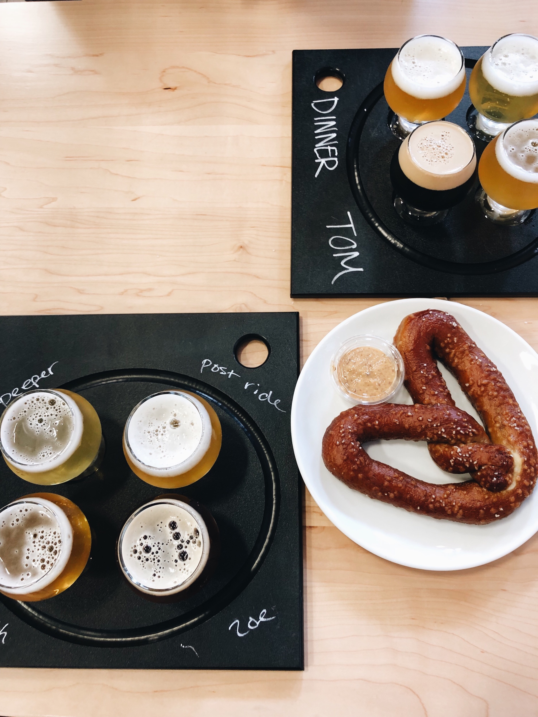 Beer flights and a seriously good pretzel at Maine Beer Co.
